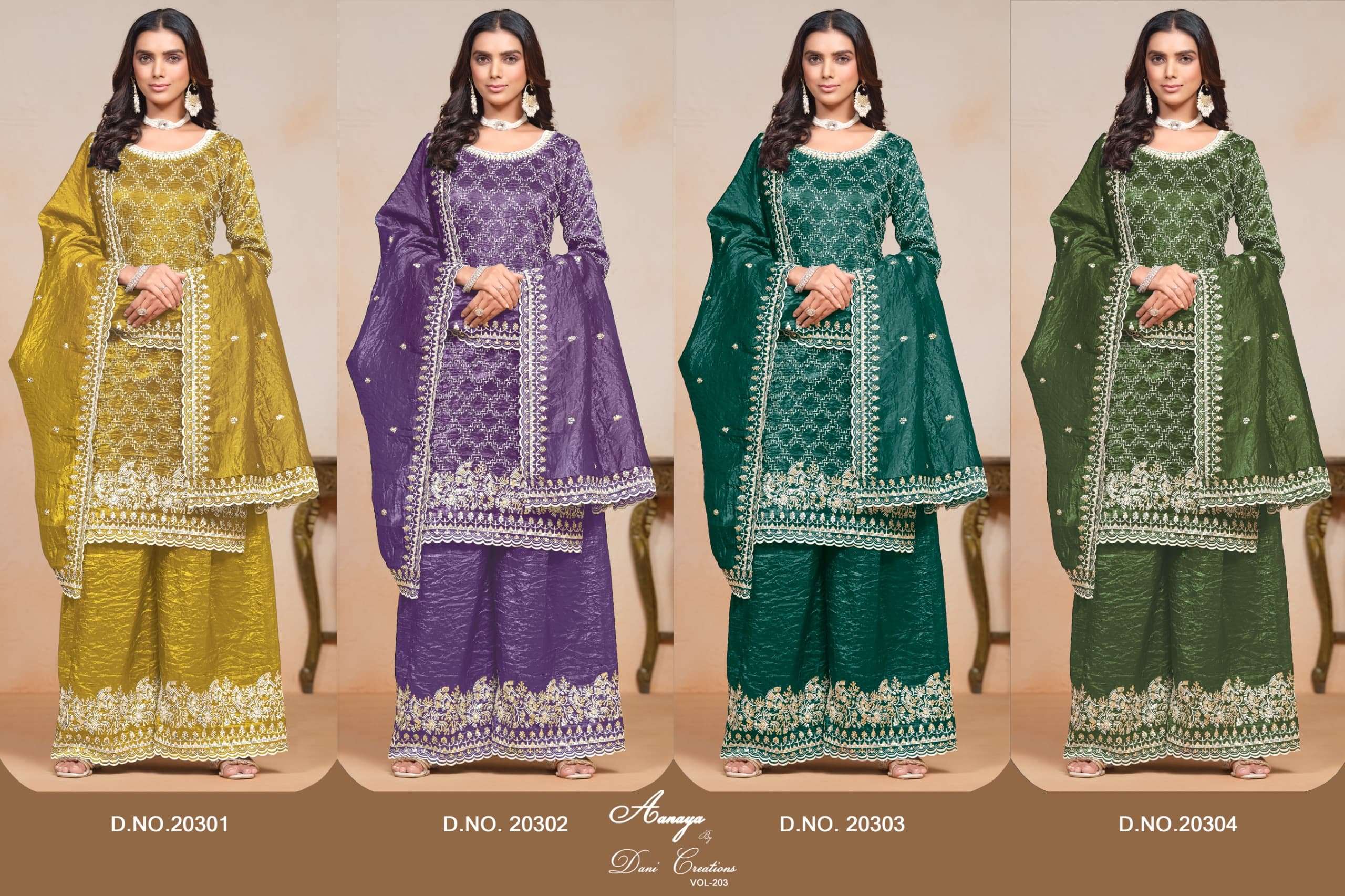 aanaya vol 203 series 20301 to 20304 by dani fashion 