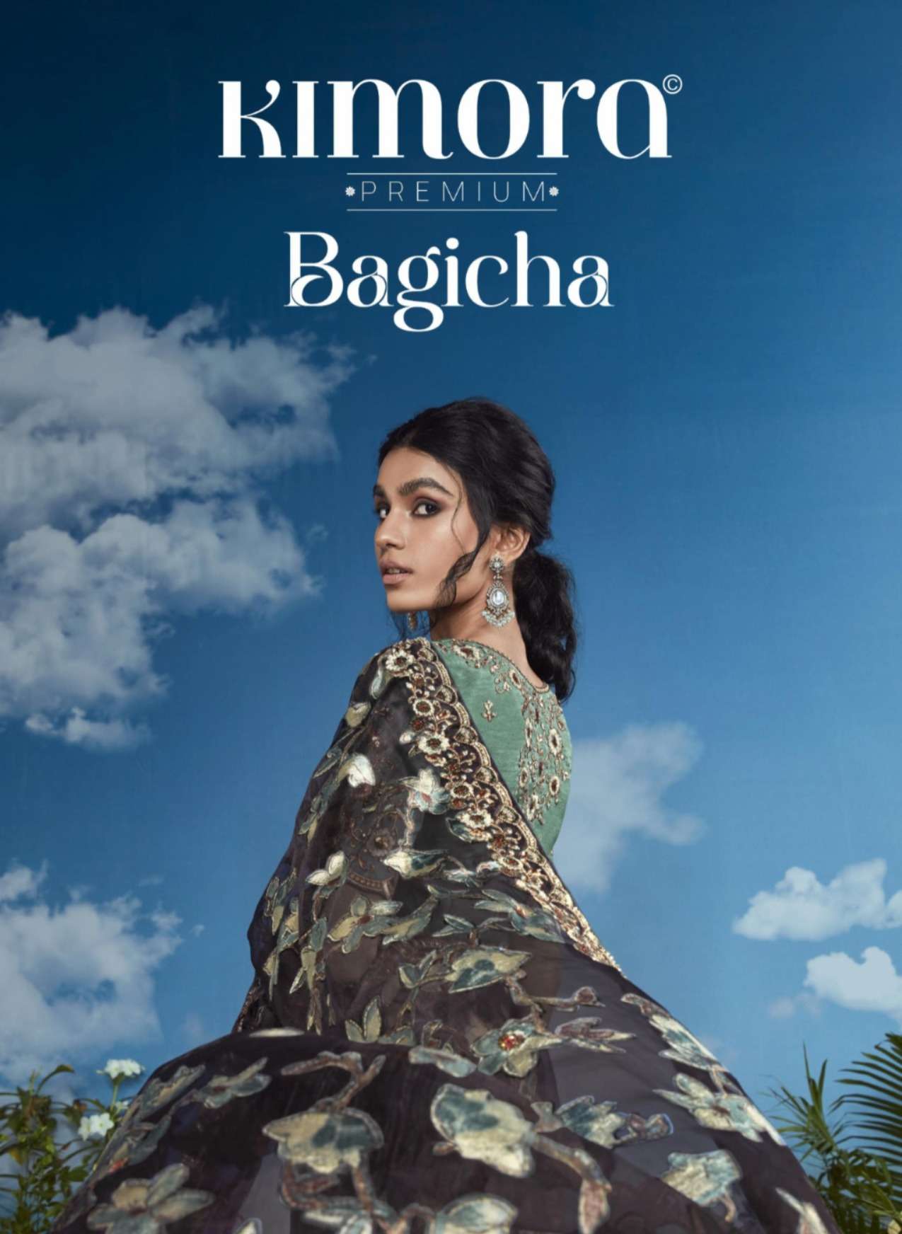 BAGICHA SERIES 5281 TO 5291 BY KIMORA HEAVY WORK FANCY SAREES