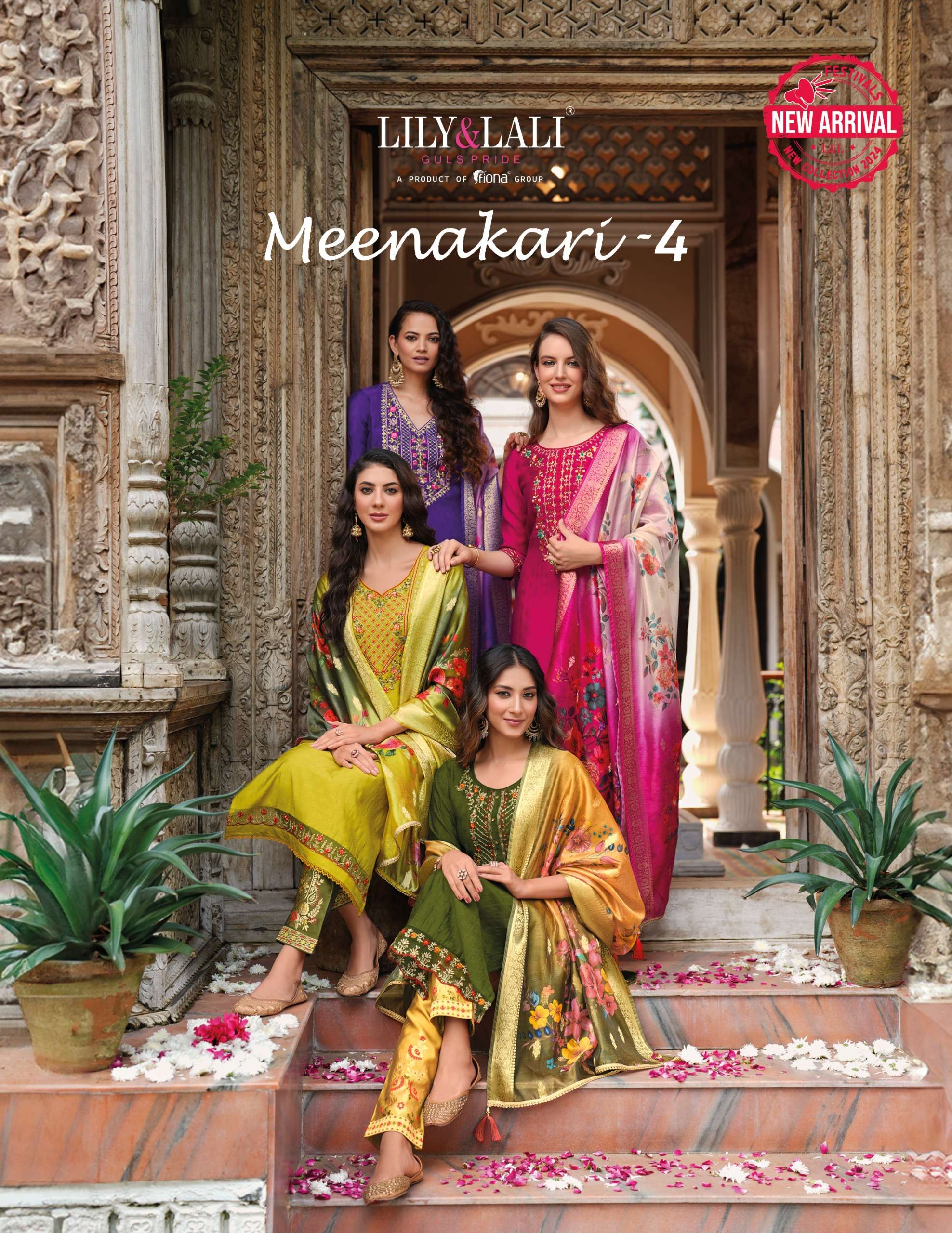 MEENAKARI VOL 4 BY LILY AND LALI PREMIUM FESTIVE COLLECTION MANUFACTURER SURAT 