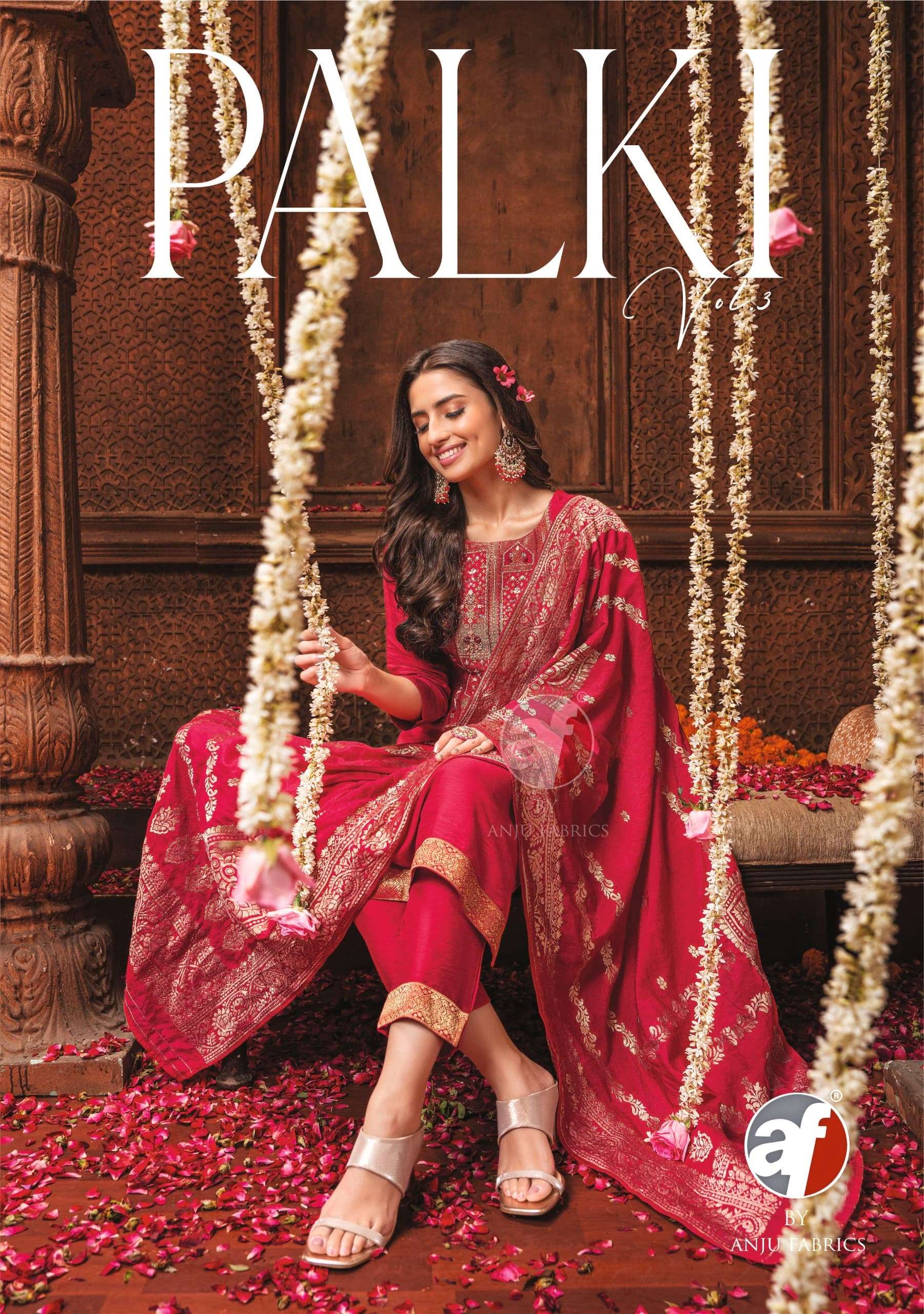 PALKI VOL 3 SERIES 3131 TO 3136 BY ANJU FABRICS 𝑲𝑼𝑹𝑻𝑰 𝑷𝑨𝑵𝑻 𝑾𝑰𝑻...