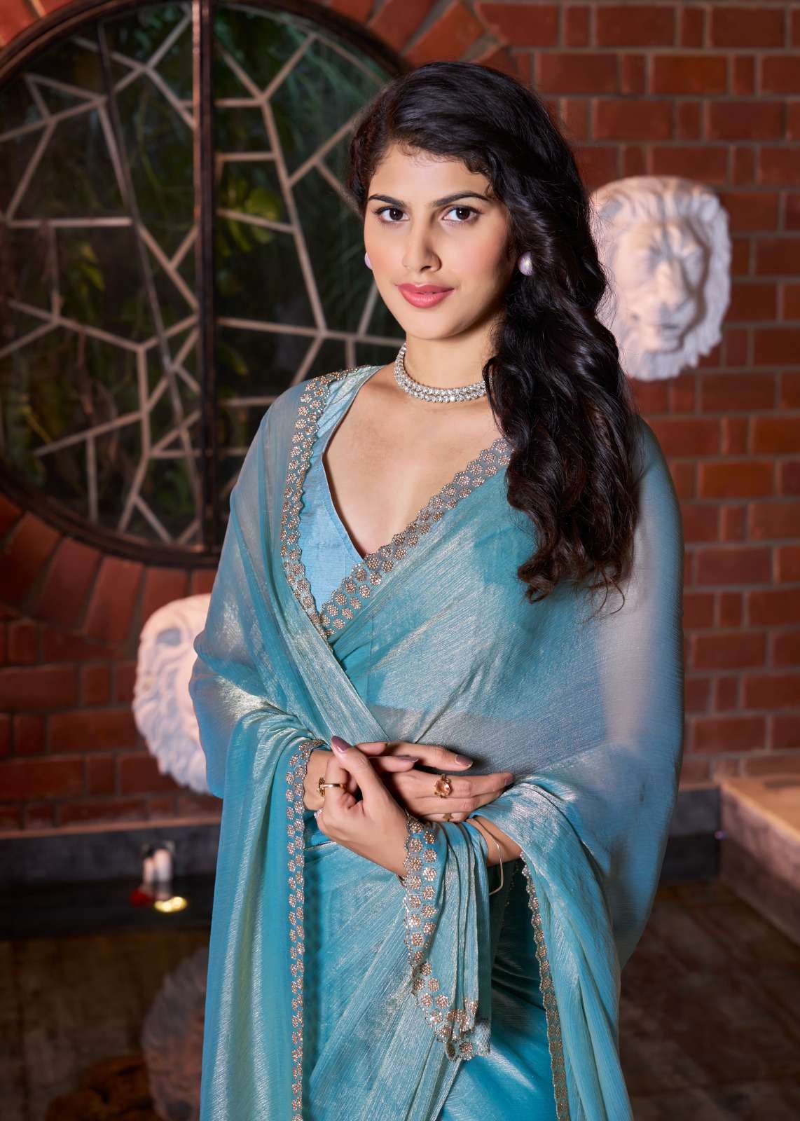 817A to 817E SERIES by  Mehek Saree NC Satin Silk Chiffon saree collection manufacturer surat 