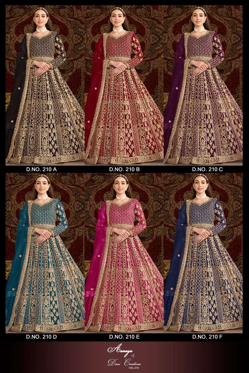 Aanaya vol -210 by Dani creation wadding gown collection manufactur surat