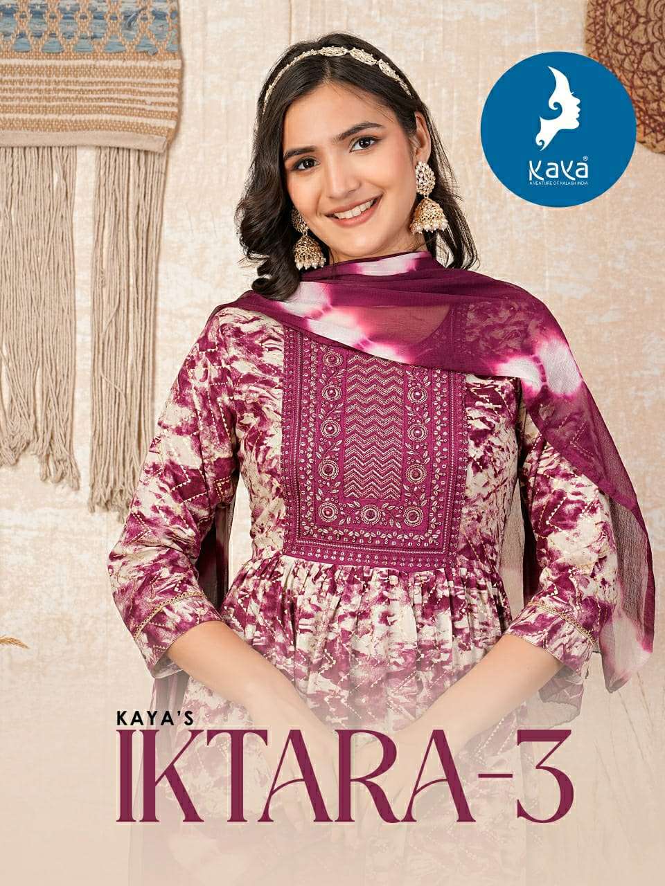 Iktara -4 by Kaya kurti top bottom dupatta manufacturer surat 