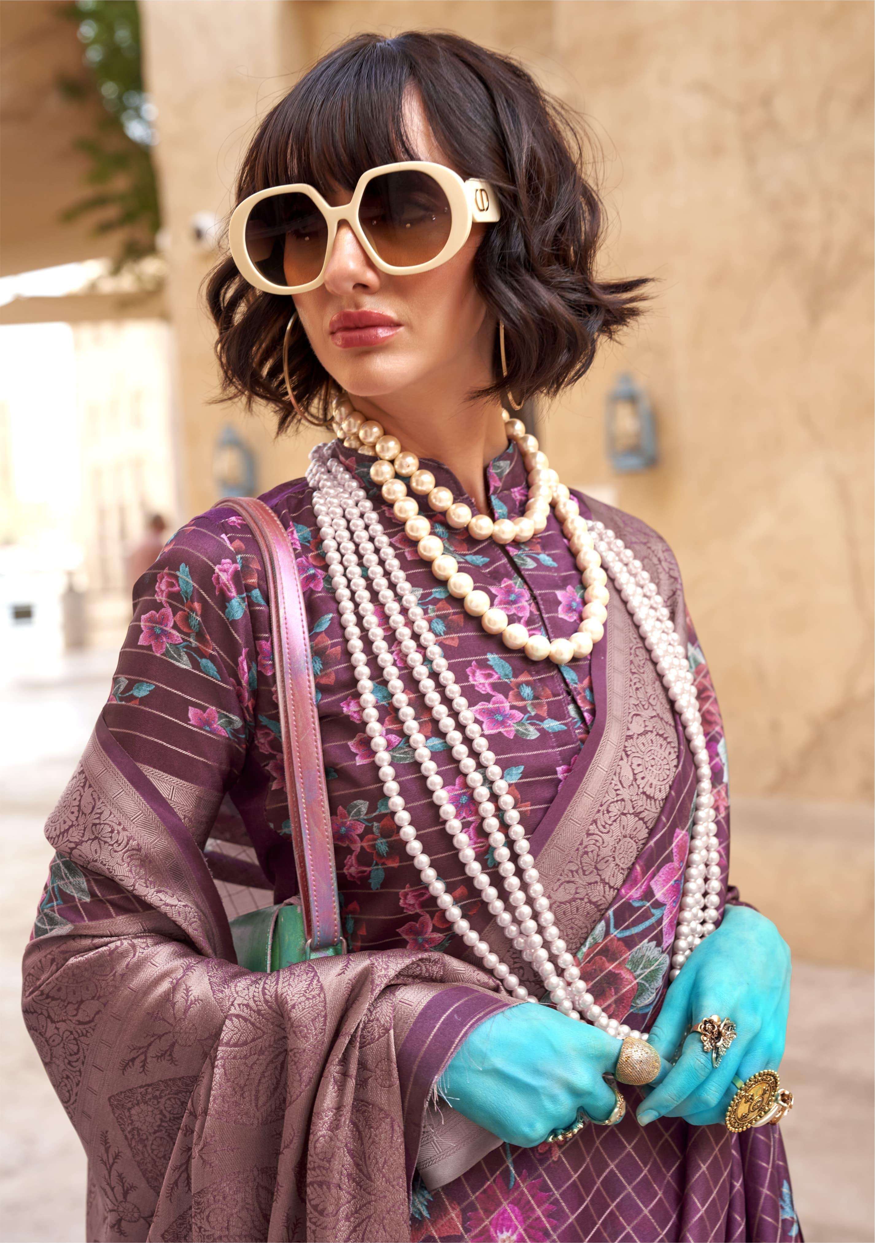 K U R O series 37001 to37006  By rajtax exclusive printed saree manufacturer surat