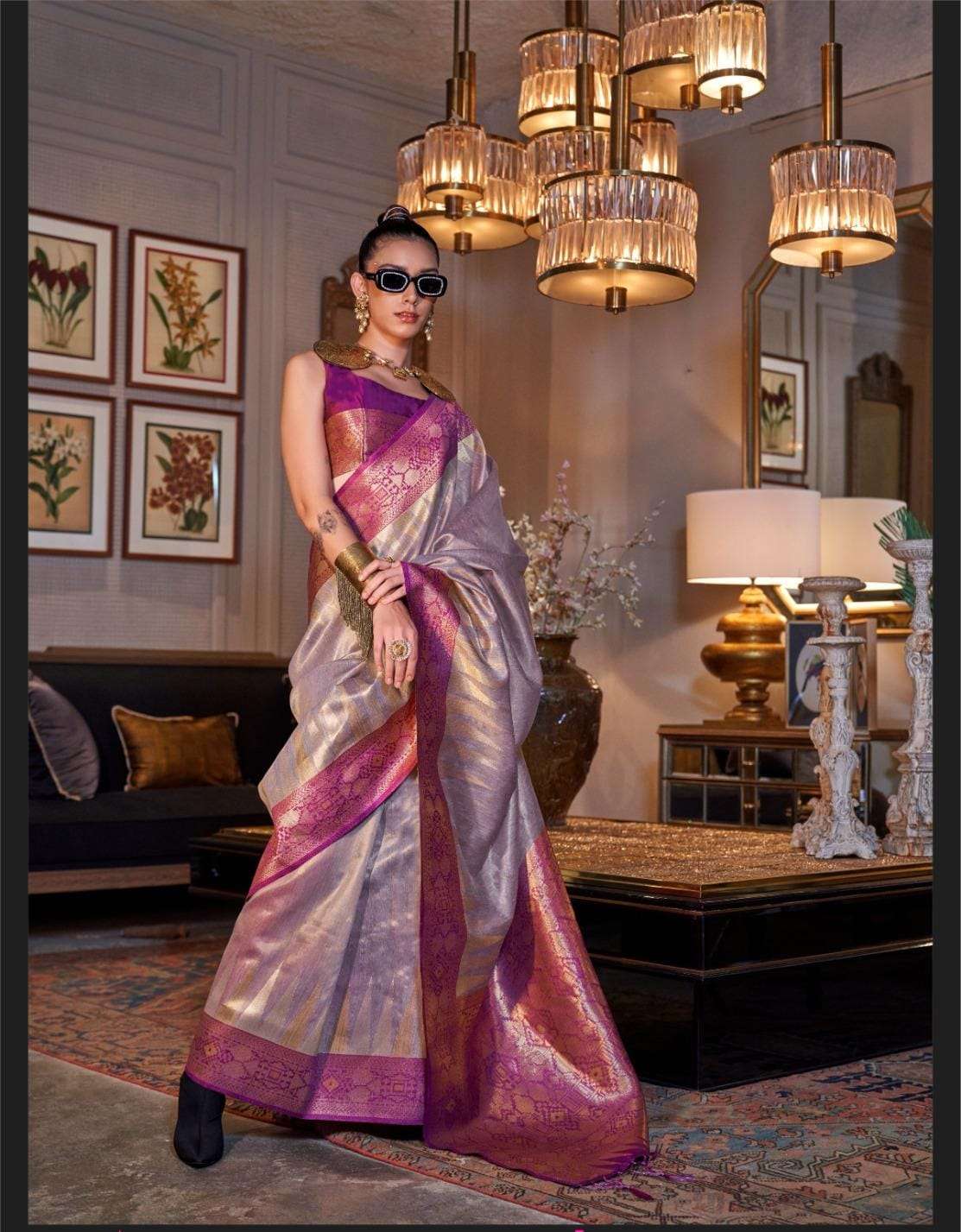 KANSAI SILk by  RAJTEX TISSUE ZARI Silk saree collection manufacturer surat