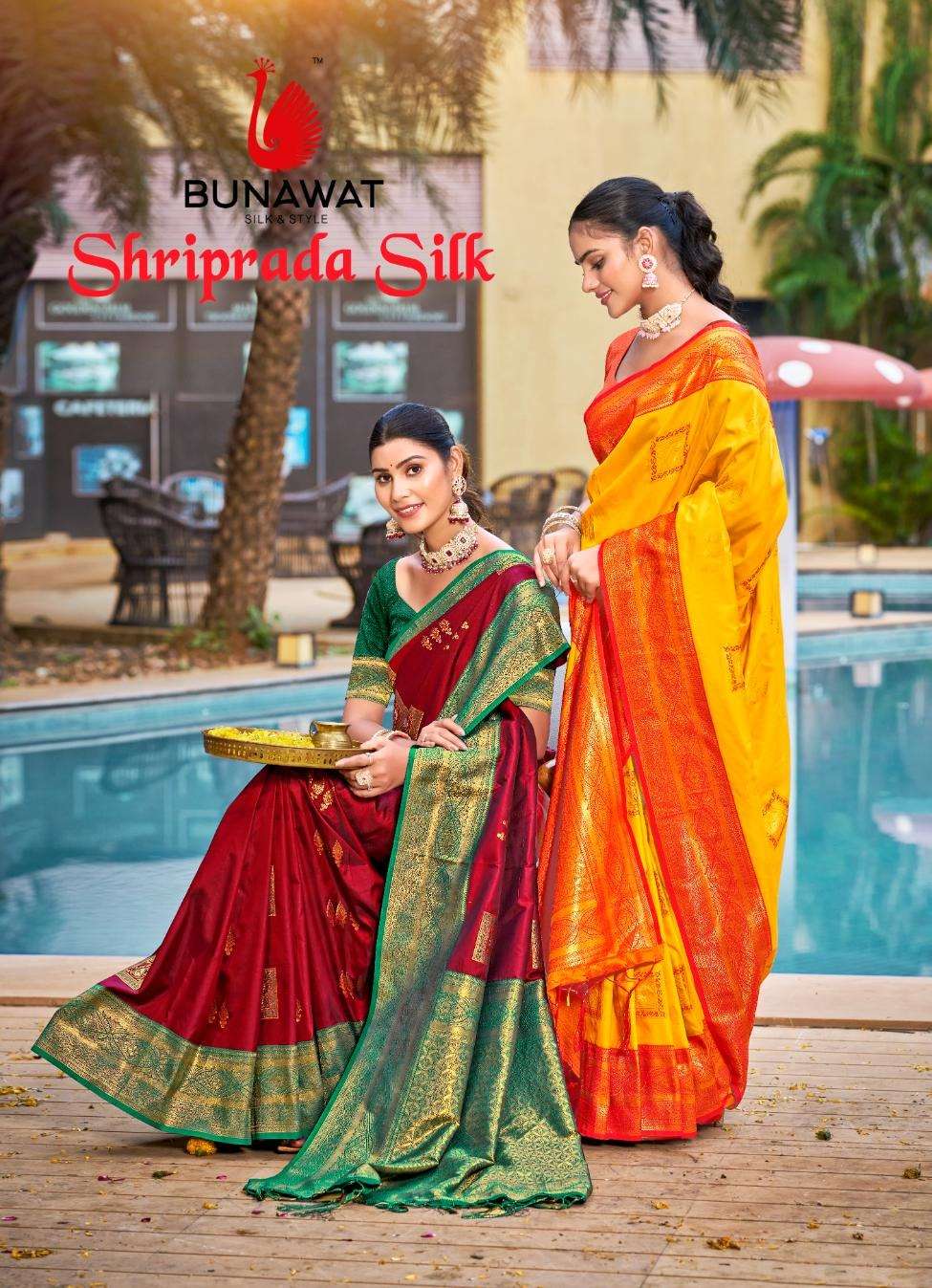 Shriprada Silk by BUNAWAT saree collection manufacturer surat 