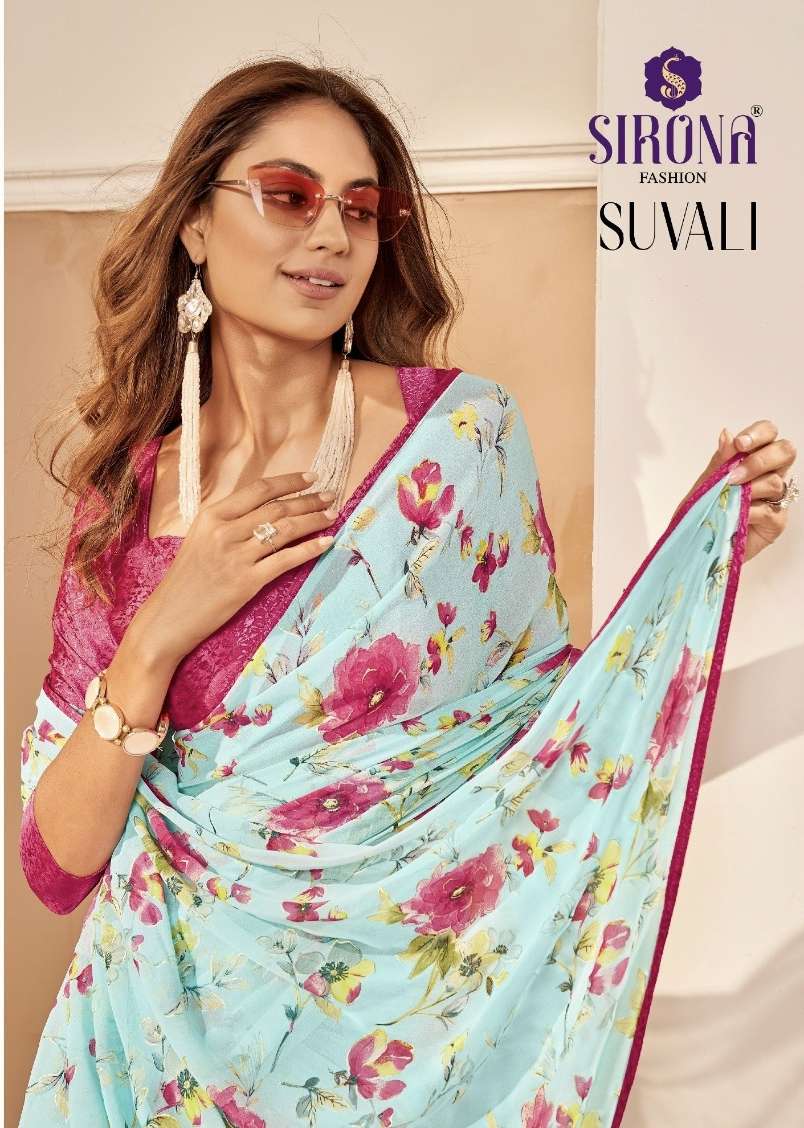 Suvali by sirona fashion jaquard border manufactur surat 