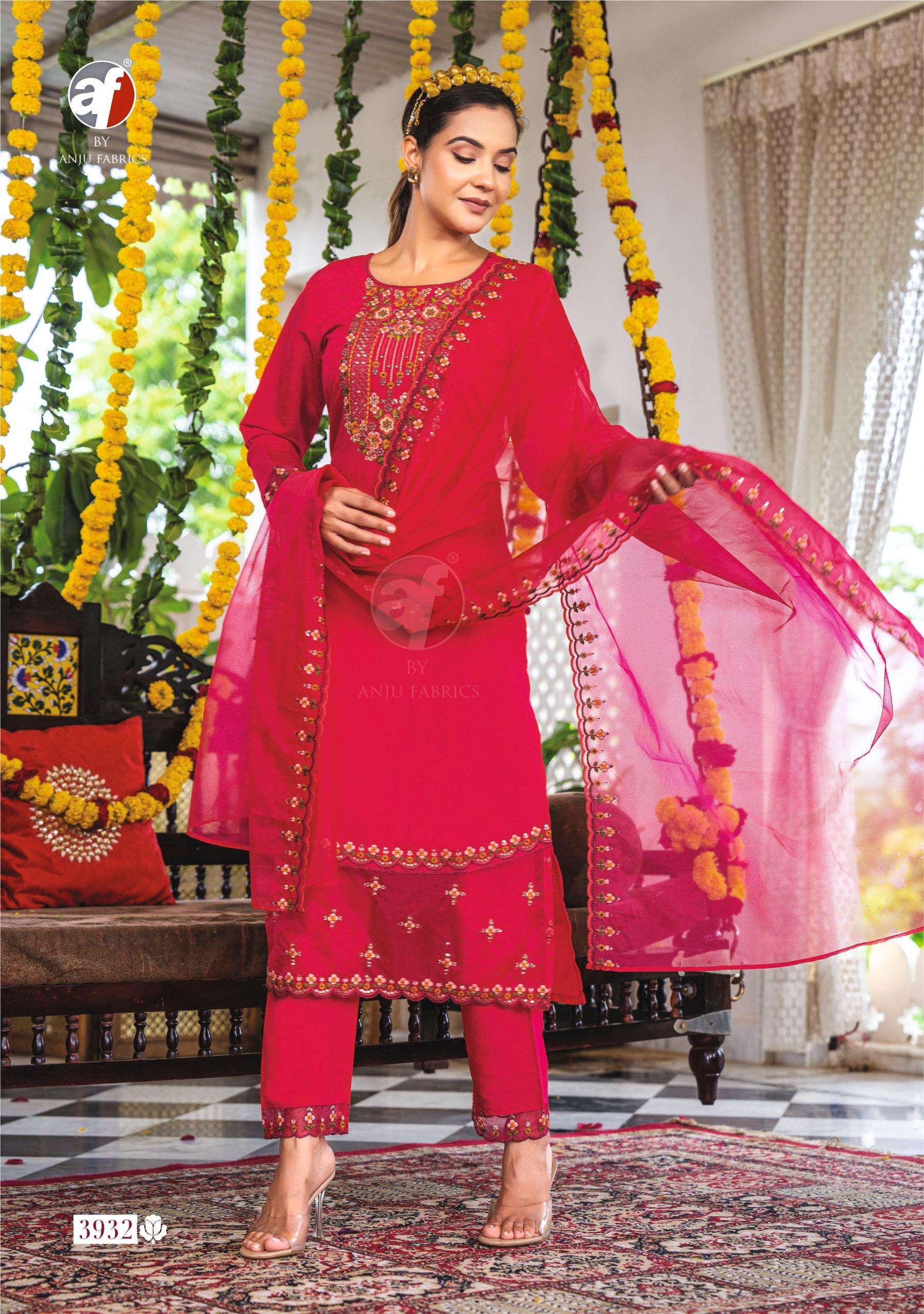 𝐒𝐔𝐍𝐃𝐀𝐑𝐈 𝐕𝐎𝐋 2 by  anju fabric 𝐊𝐔𝐑𝐓𝐈 𝐏𝐀𝐍𝐓 ...