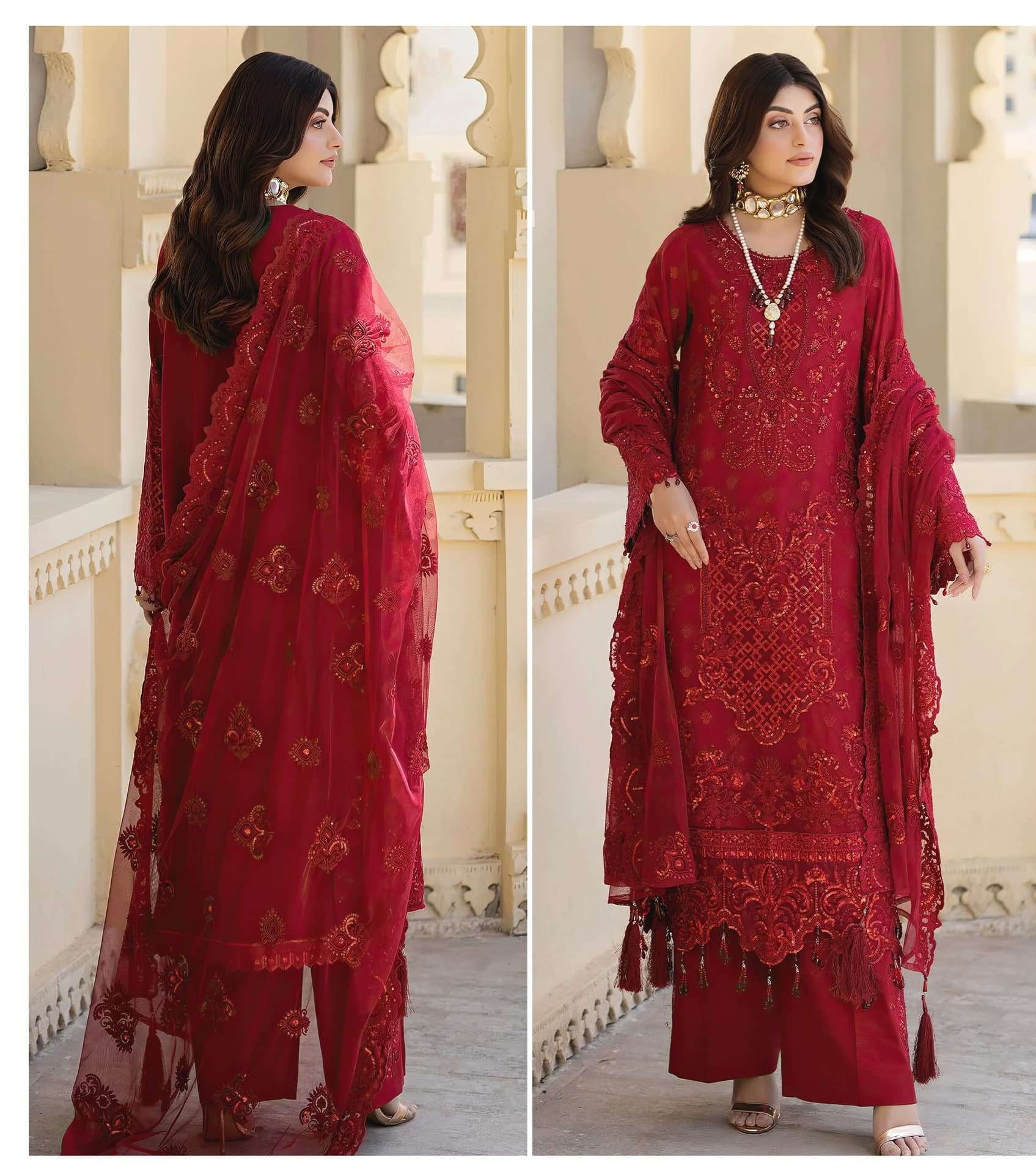 AFIFA VOL 4 DNO 6012 6013 6014 by ALK  GEORGETTE suit collection manufacturer surat 