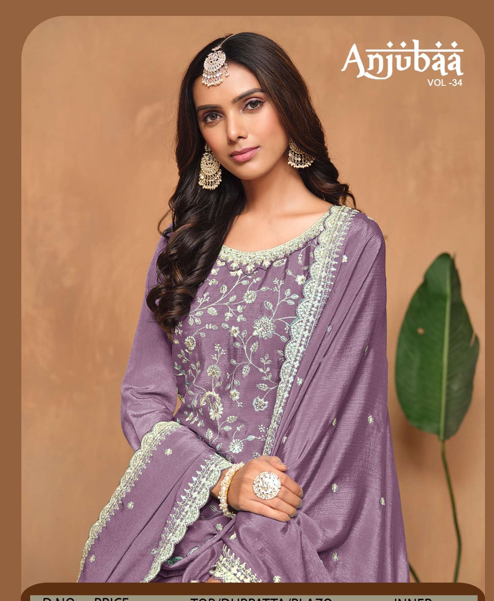 ANJUBAA VOL 34  By ANJUBAA suit collection manufacturer surat 