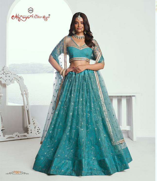 Chandrakala Vol 1 By Narayani butterfly net lehenga choli collection manufacturer surat 