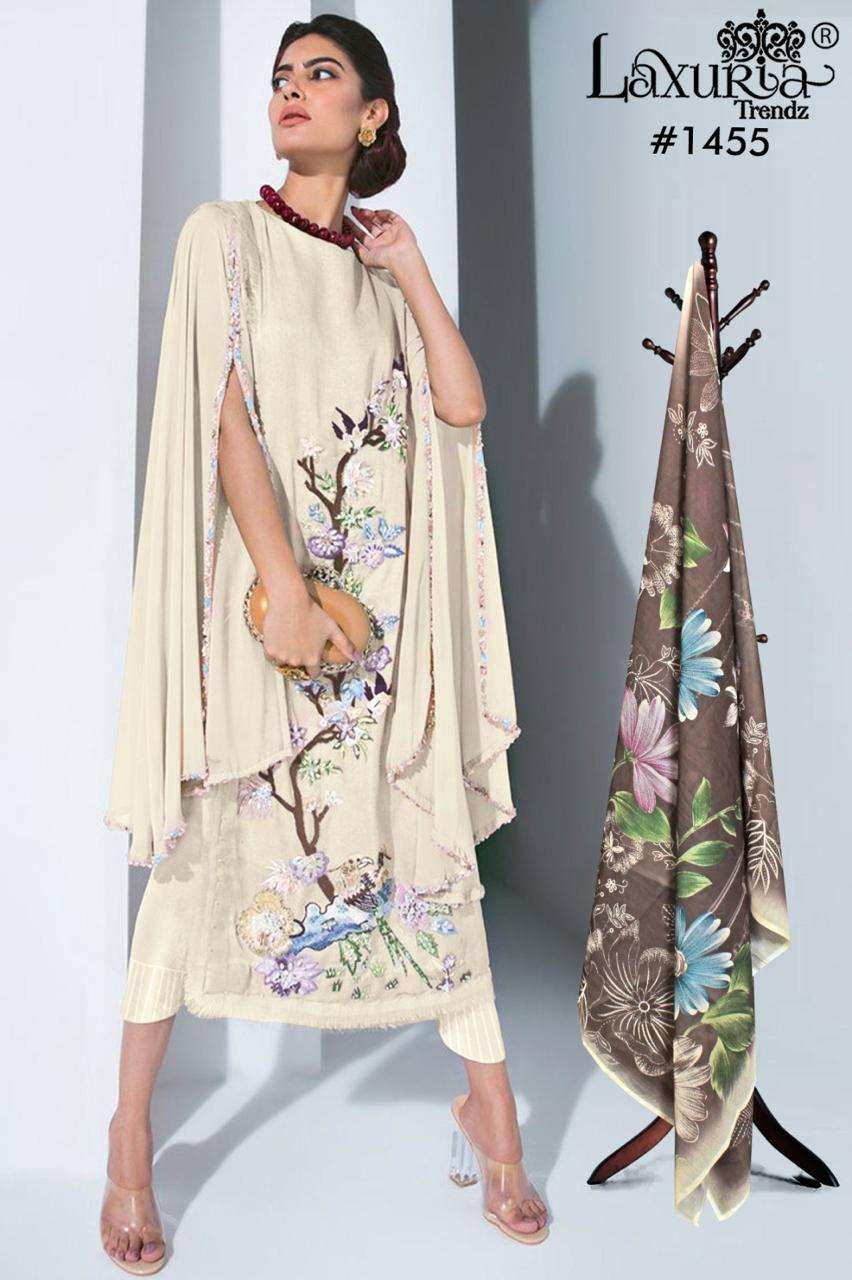 D No1455 by laxuria  trendz kurti collection manufacturer surat 