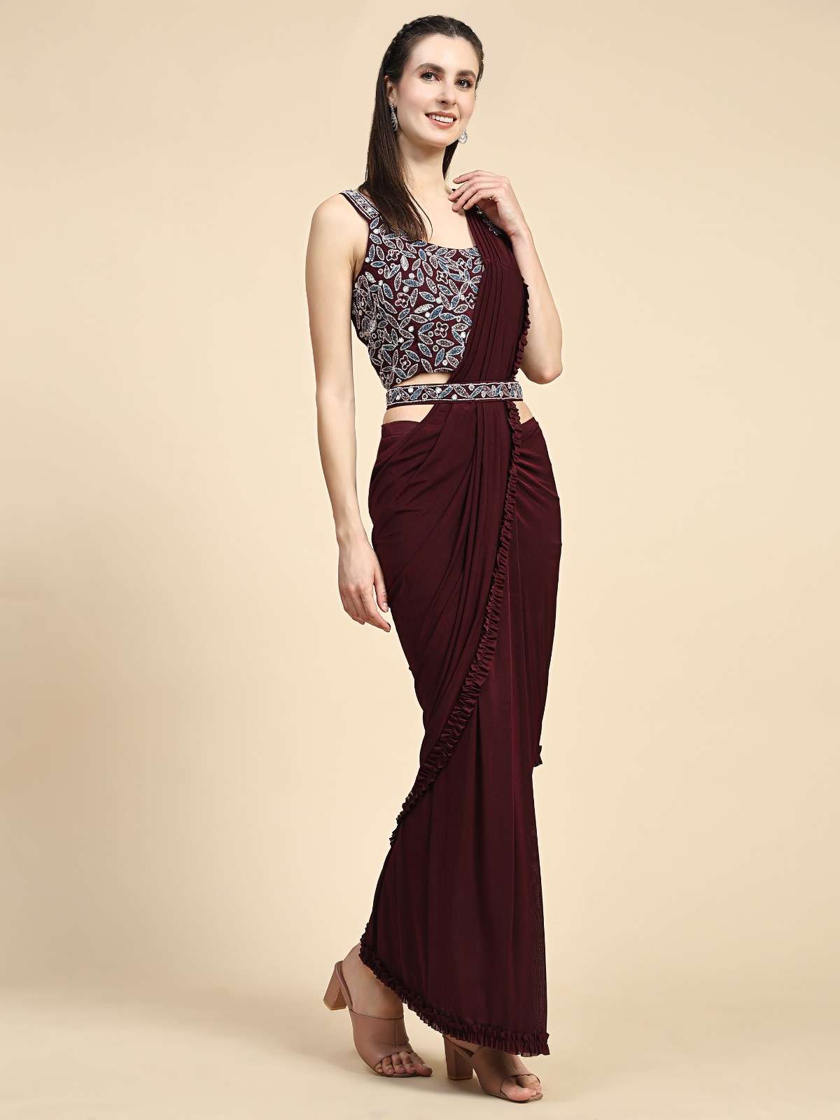 DESIGN NO 101995 READY TO WEAR IMPORTED SAREES Collection manufacturer surat 