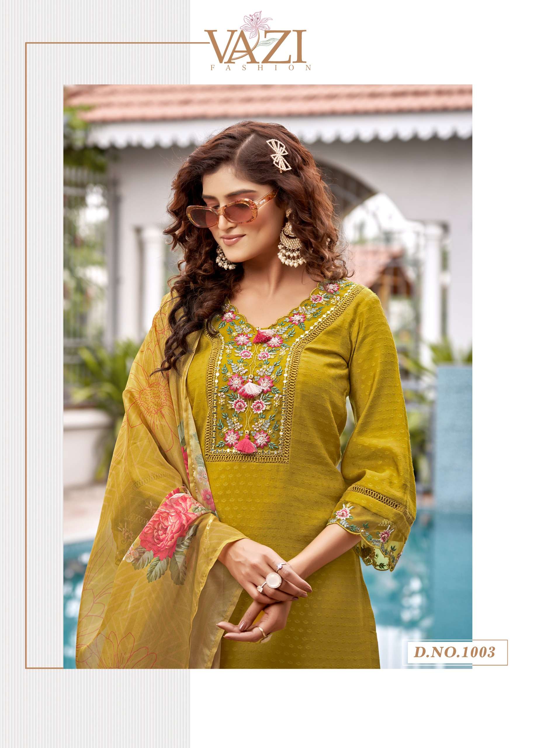 FIZA by VAZI FASHION  PURE  viscose suit collection manufacturer surat 