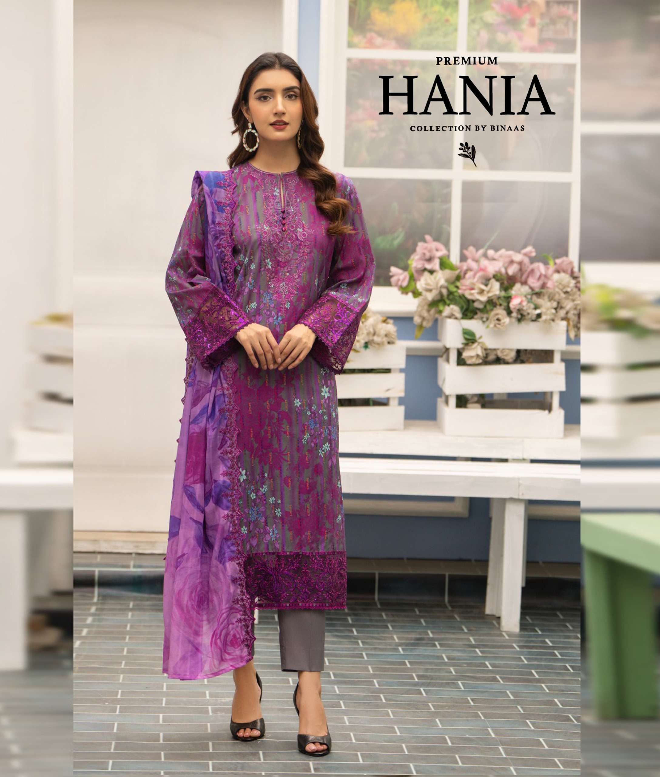 HANIA Volume 08 2025 By BINAAS suit collection manufacturer surat 