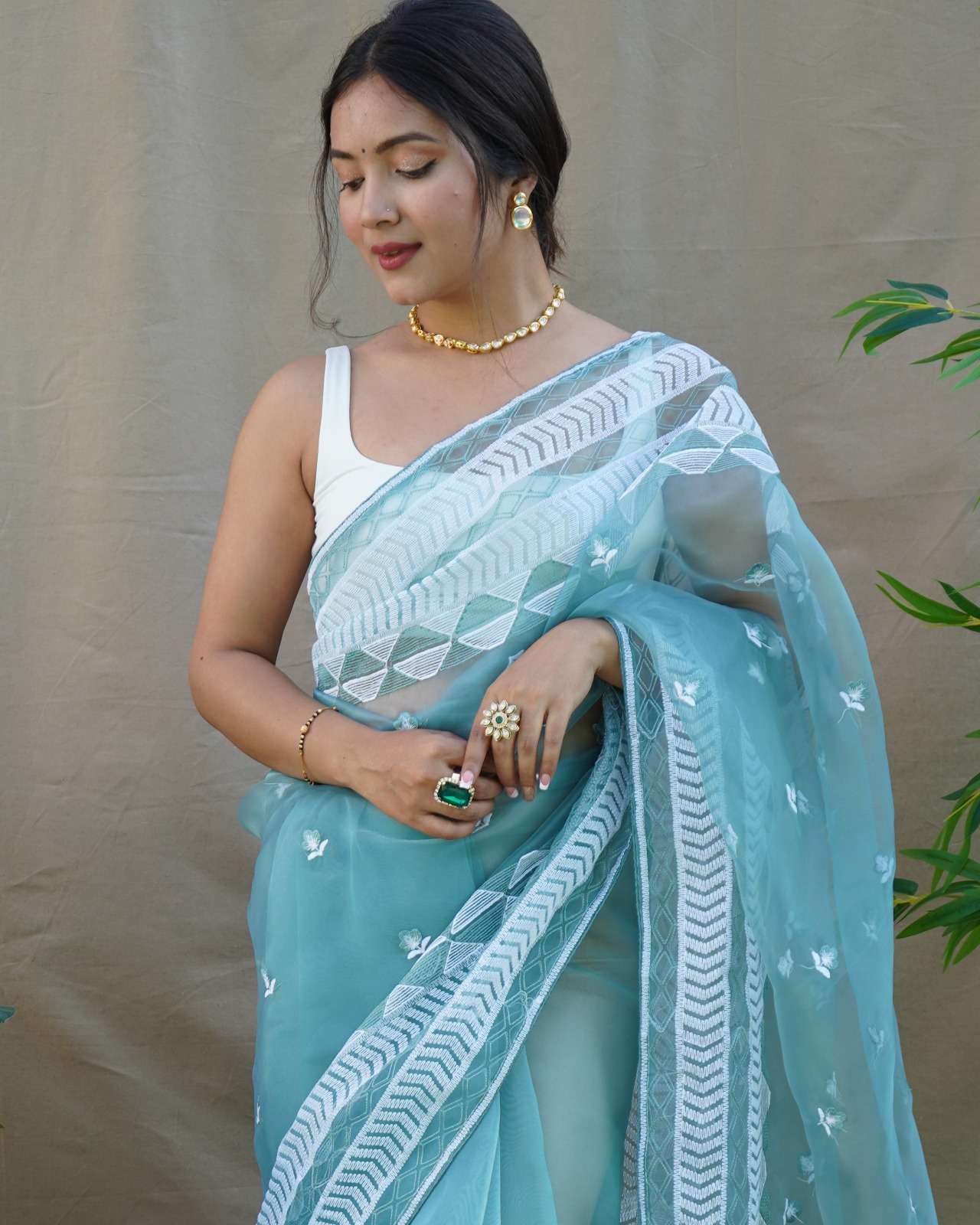 KAMAL Organza Saree collection manufacturer surat 