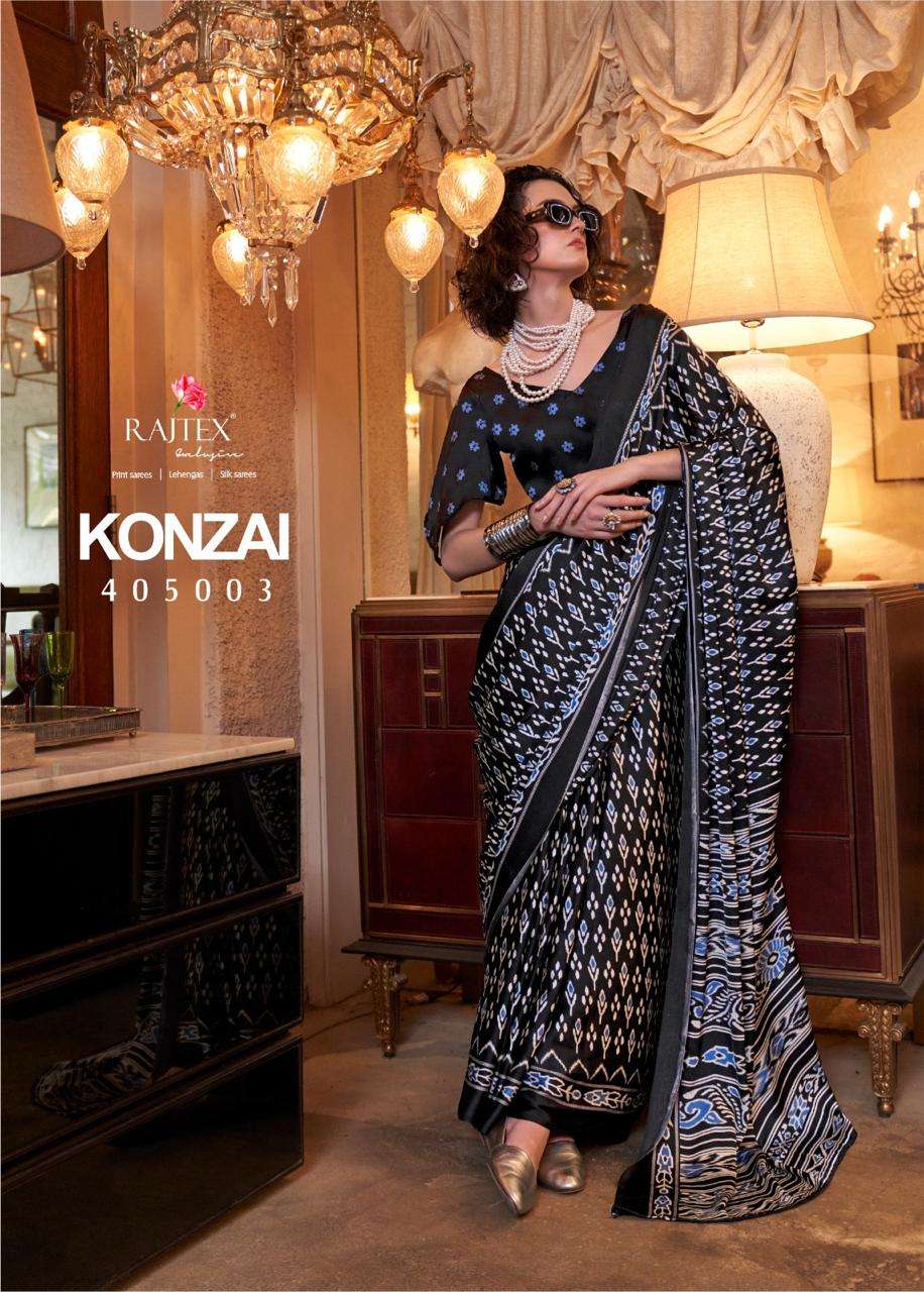 KONZAI Series  405001 to 405010 by RAJTEX  PATOLA PRINT saree collection manufacturer surat 