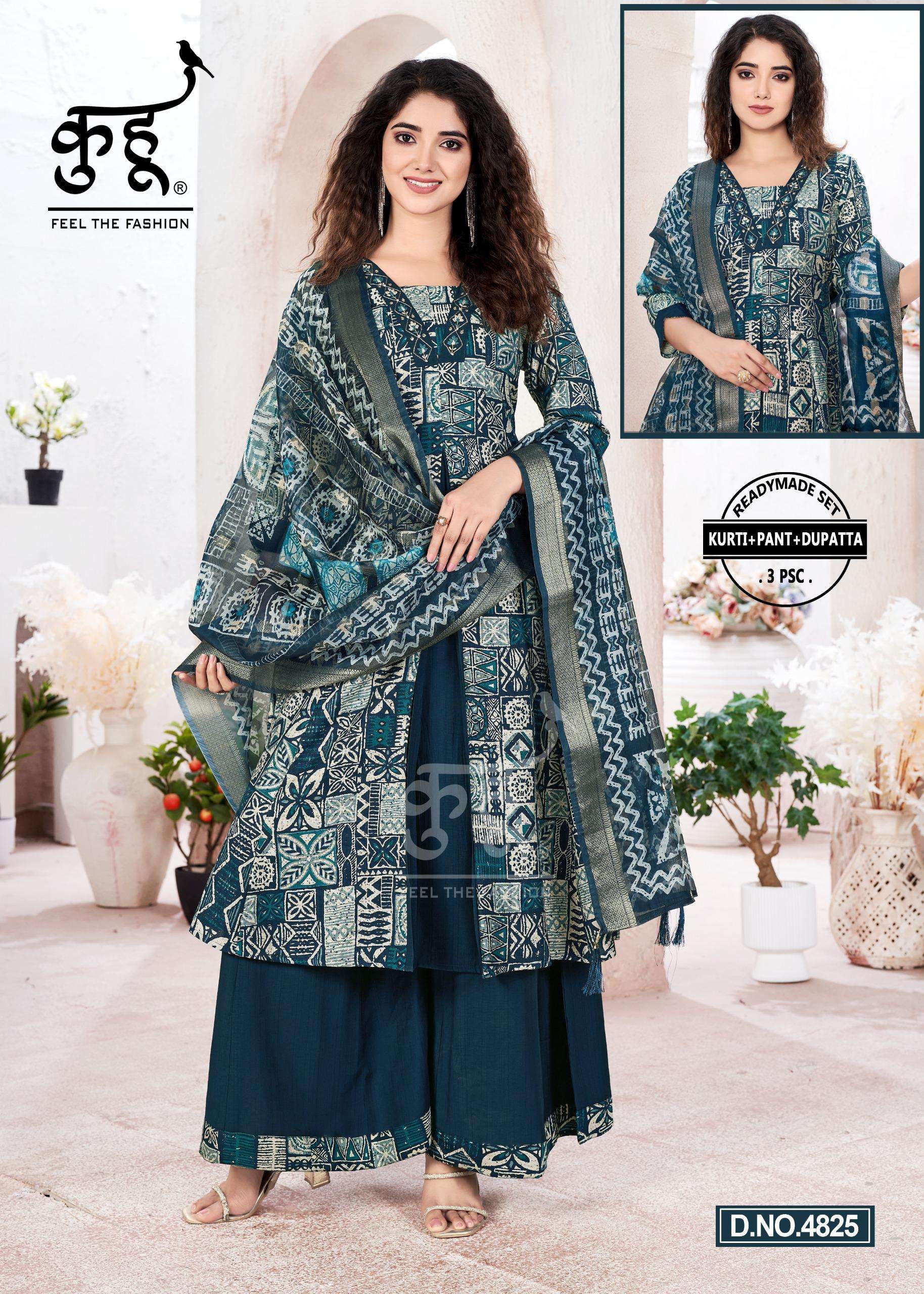 KUHU RINKALE COTTON PRINT suit collection manufacturer surat 