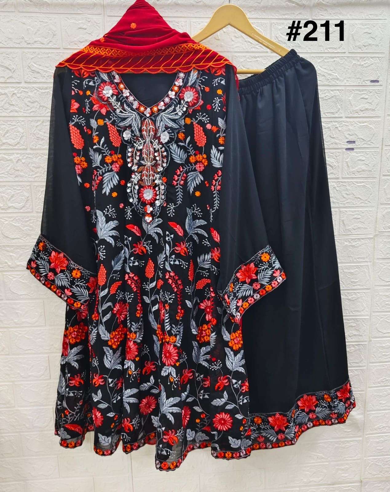 MARYAM-211 by Luxury Pret  211 pure gerjotte Kurti collection manufacturer surat 