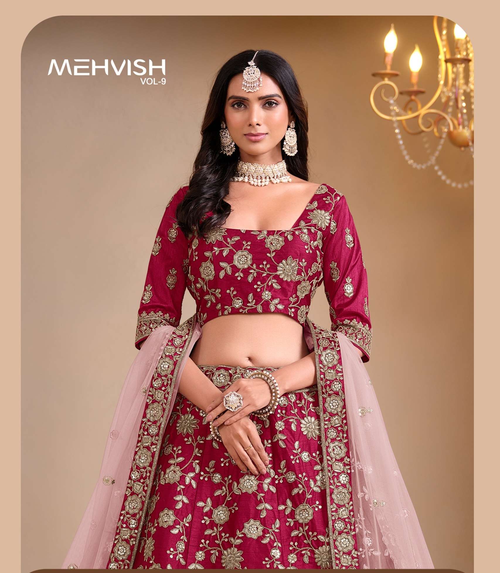 MEHVISH VOL 9 by MEHVISH ART SILK  Lehenga collection manufacturer surat 