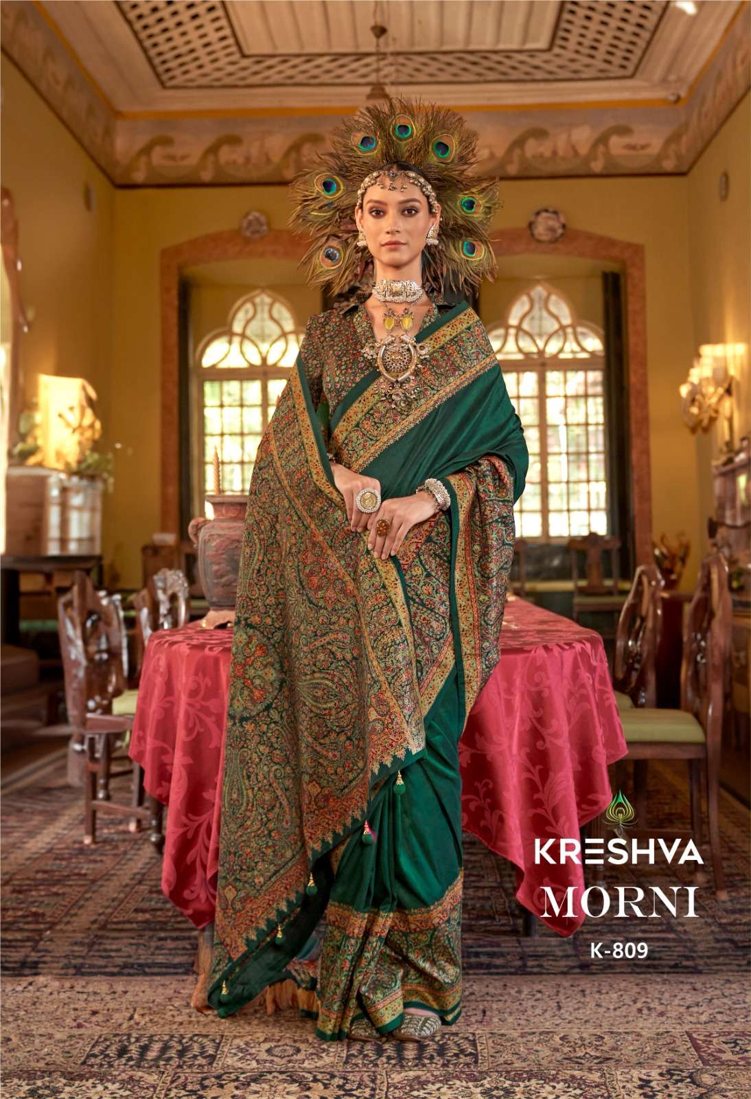 MORNI by kreshwa silk saree collection manufacturer surat 