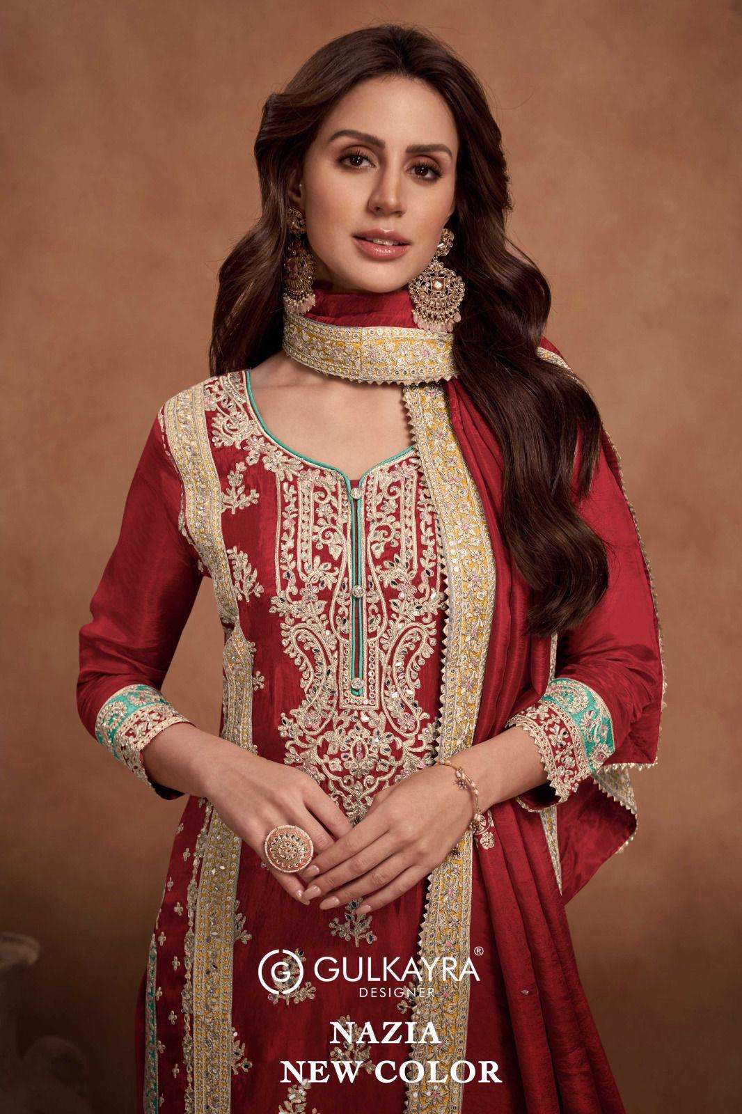 NAZIA COLOUR 3  7453 G H I by Gulkayra Designer suit collection manufacturer surat 
