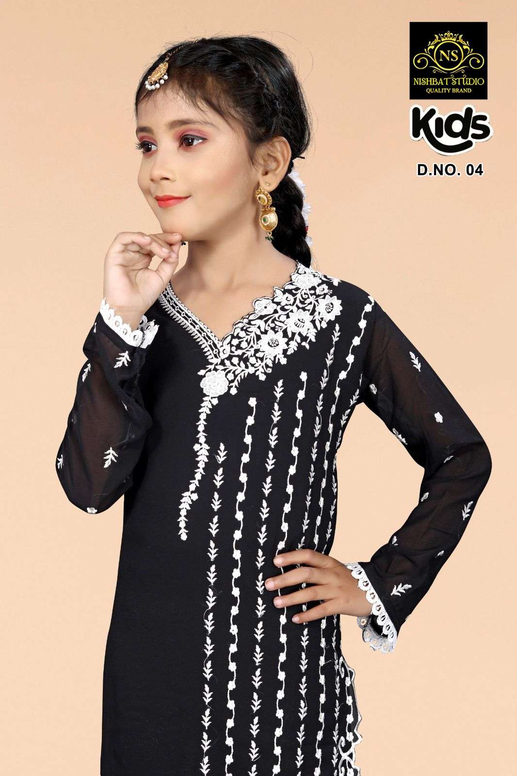 NISHBAT STUDIO 004  Fox Georgette kurti collection manufacturer surat 