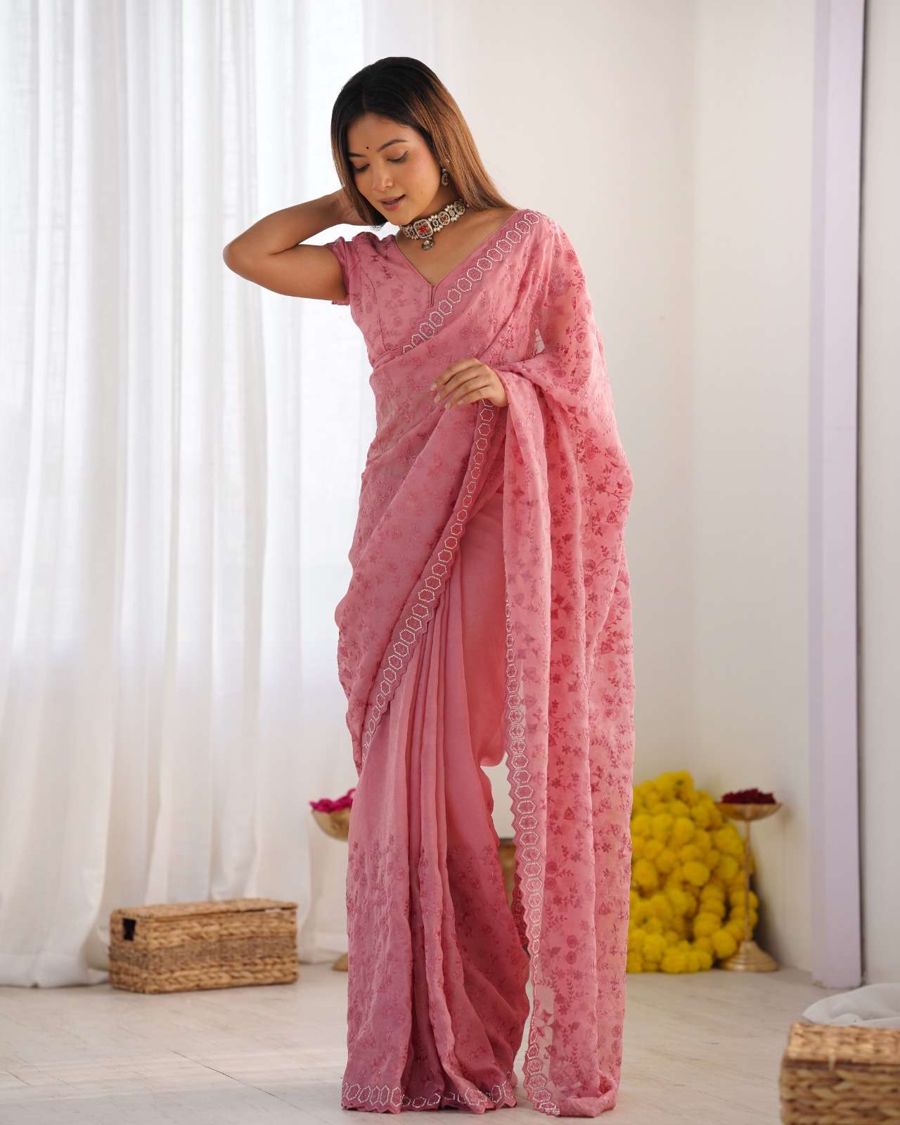 PADMA Crunchy Sattin saree collection manufacturer surat 
