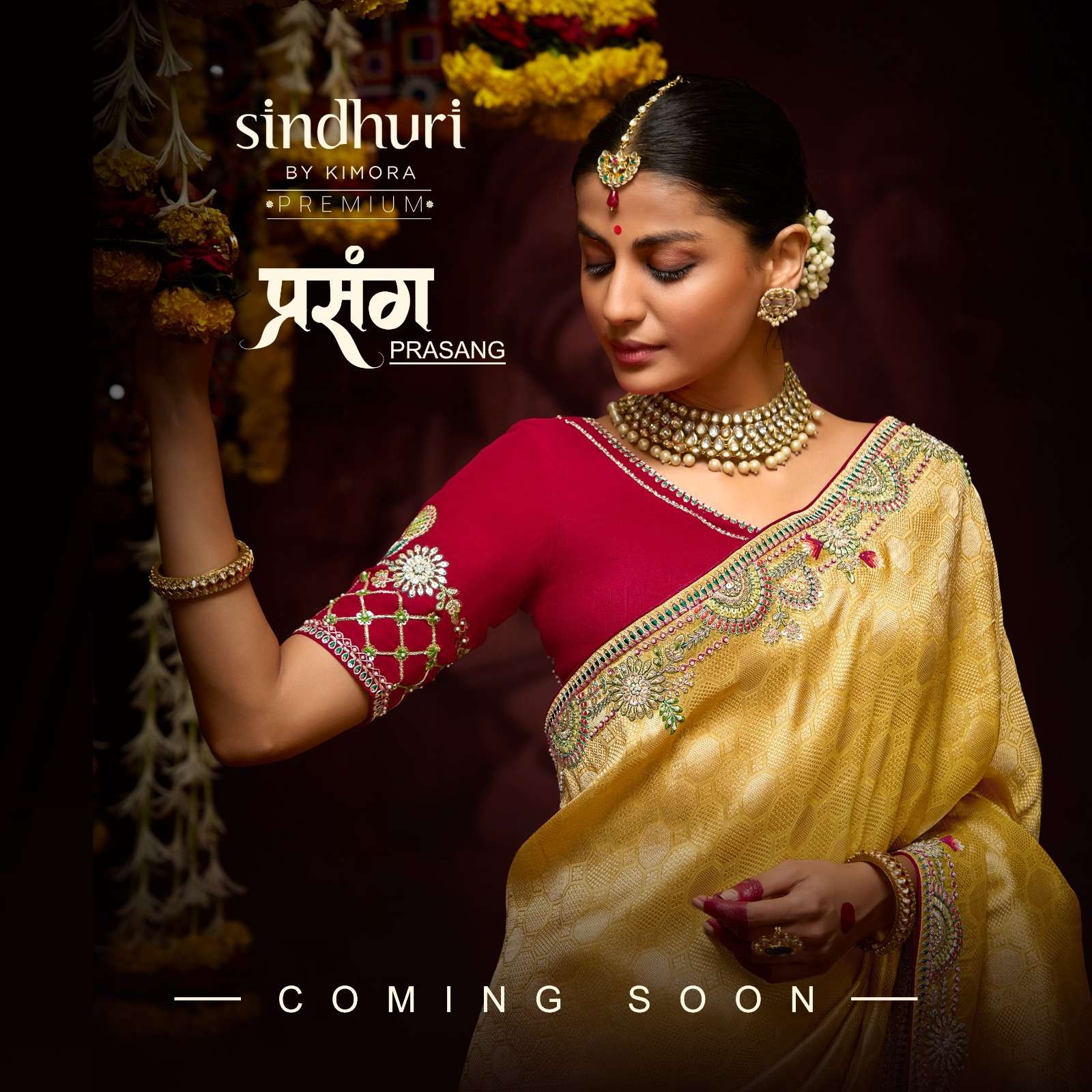 Prasang Series 341 To 351by Kimora Pure Banarasi saree creation manufacturer surat 