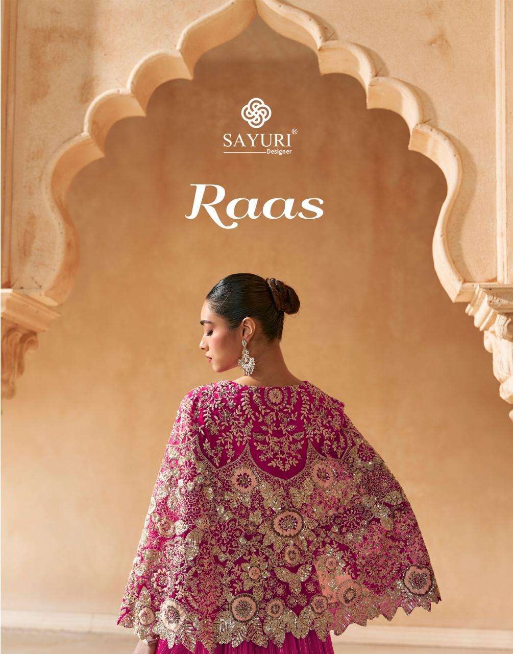 RAAS by SAYURI DESIGNER CHINON silk suit collection manufacturer surat 