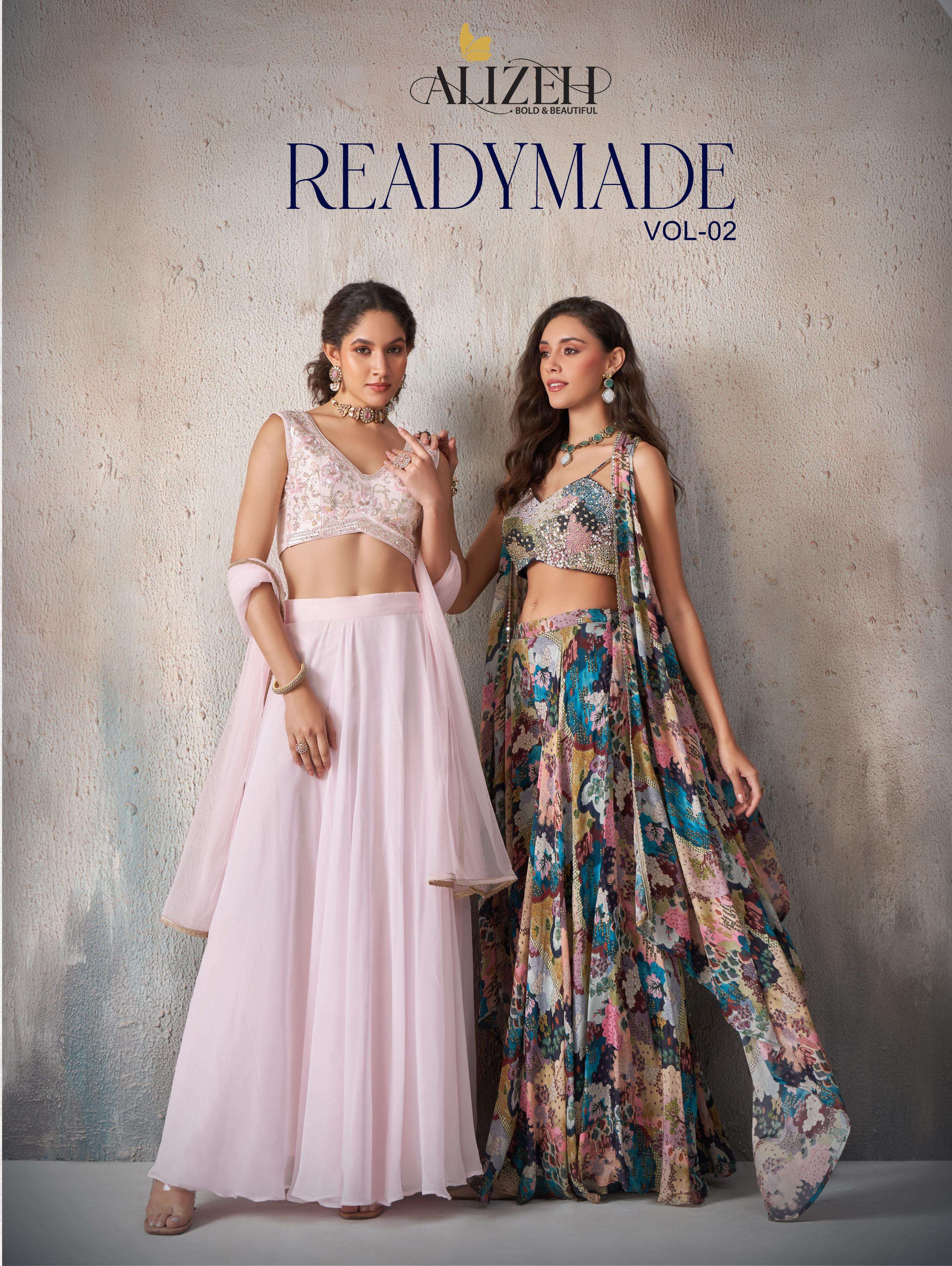 READYMADE VOL 2 By ALIZEH OFFICIAL Beautiful lehenga choli collection manufacturer surat 