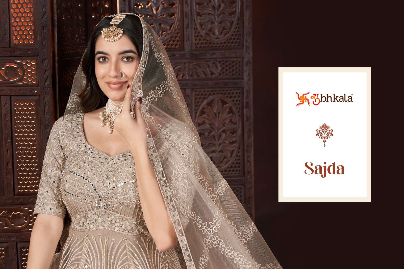 SAJDA by SHUBHKALA Net Exclusive Gown collection manufacturer surat 