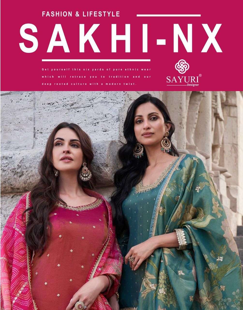 SAKHI NX by SAYURI DESIGNER PREMIUM REAL SIMAR suit collection manufacturer surat 