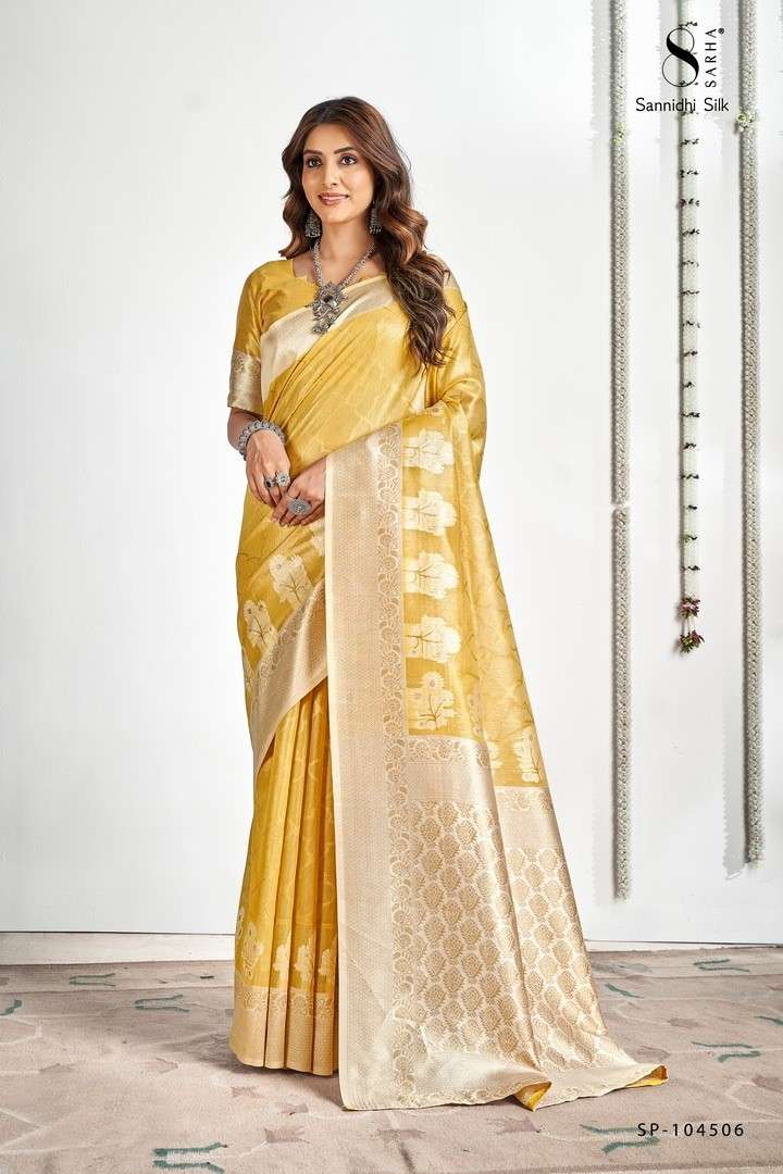 Sannidhi by Sarha Soft Tissue saree collection manufacturer surat 