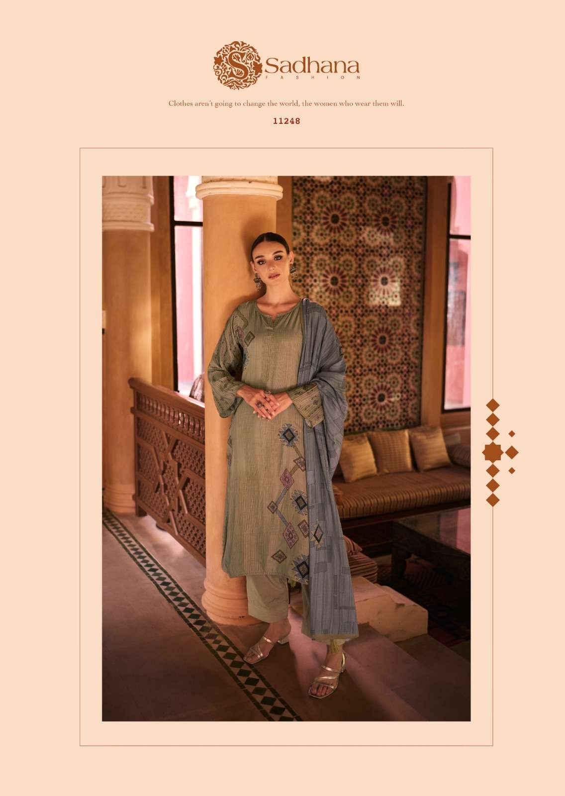 SAPPHIRE K 103 SERIES by sadhana  ORGENZA suit collection manufacturer surat 