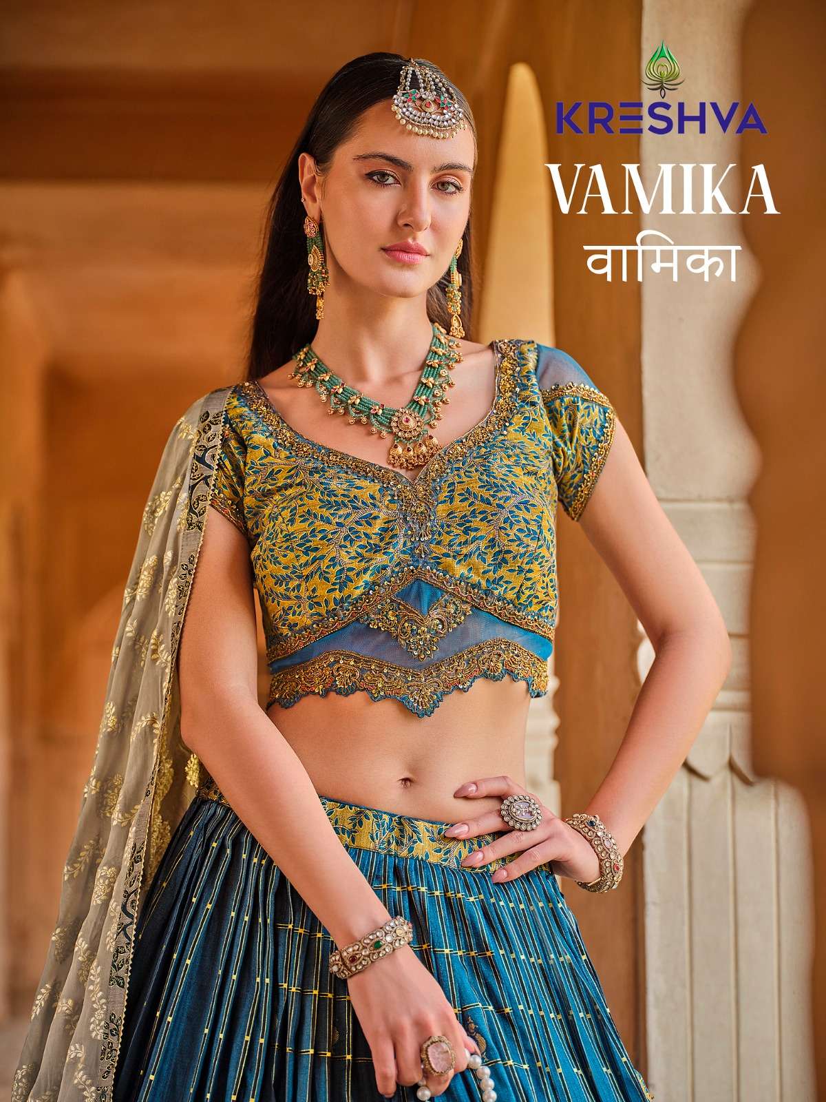 Vamika by Kreshva Beautifull lehenga collection manufacturer surat 