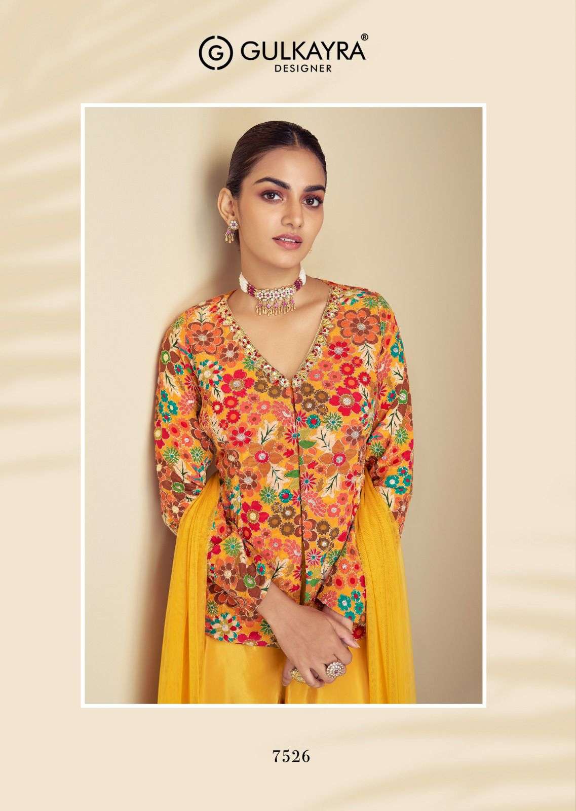ZULFA by Gulkayra Deaigner Pure Chinon Plazoo suit collection manufacturer 