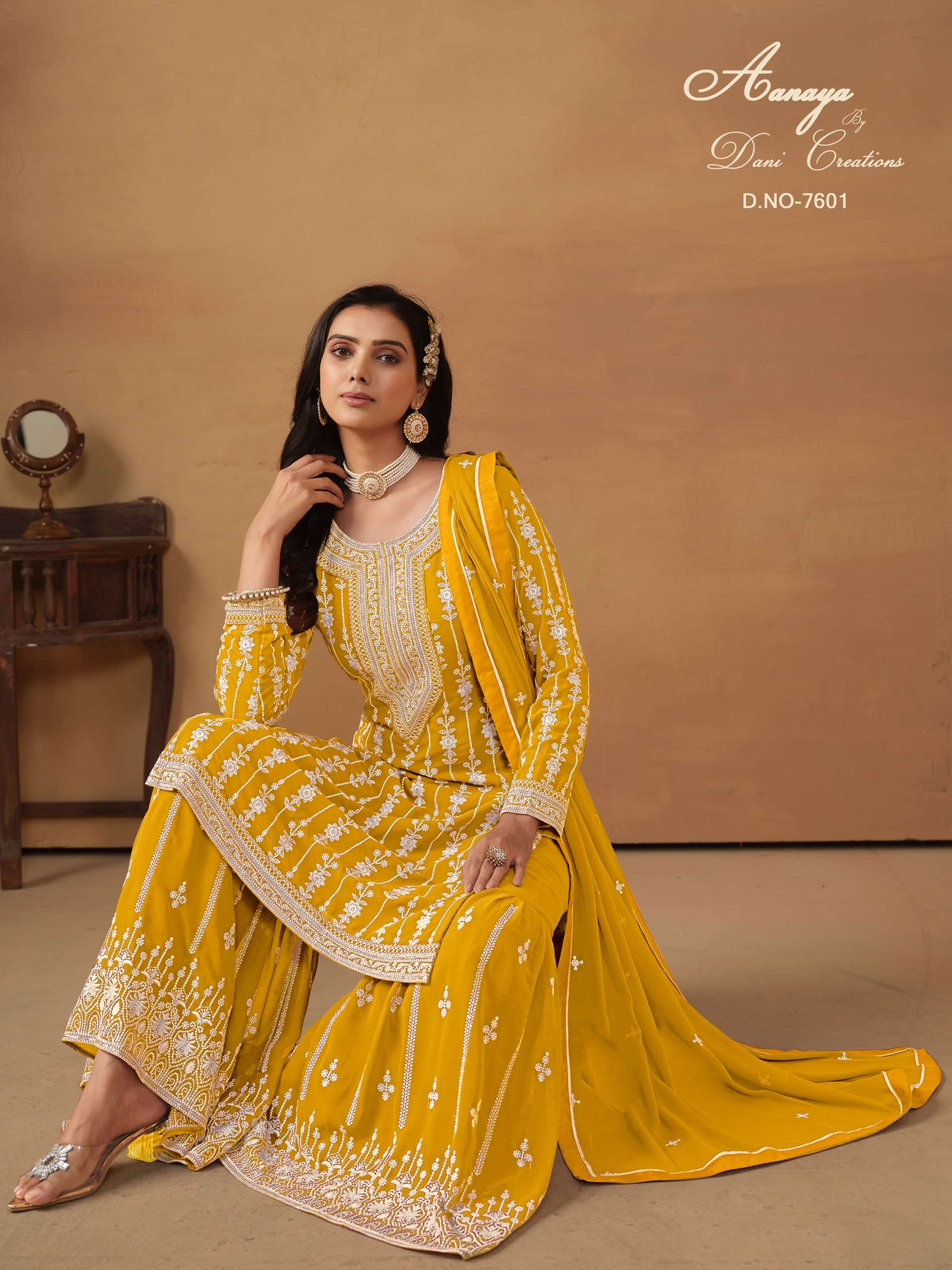 AANAYA VOL 176 by Dani creation Faux Georgette suit collection manufacturer surat 