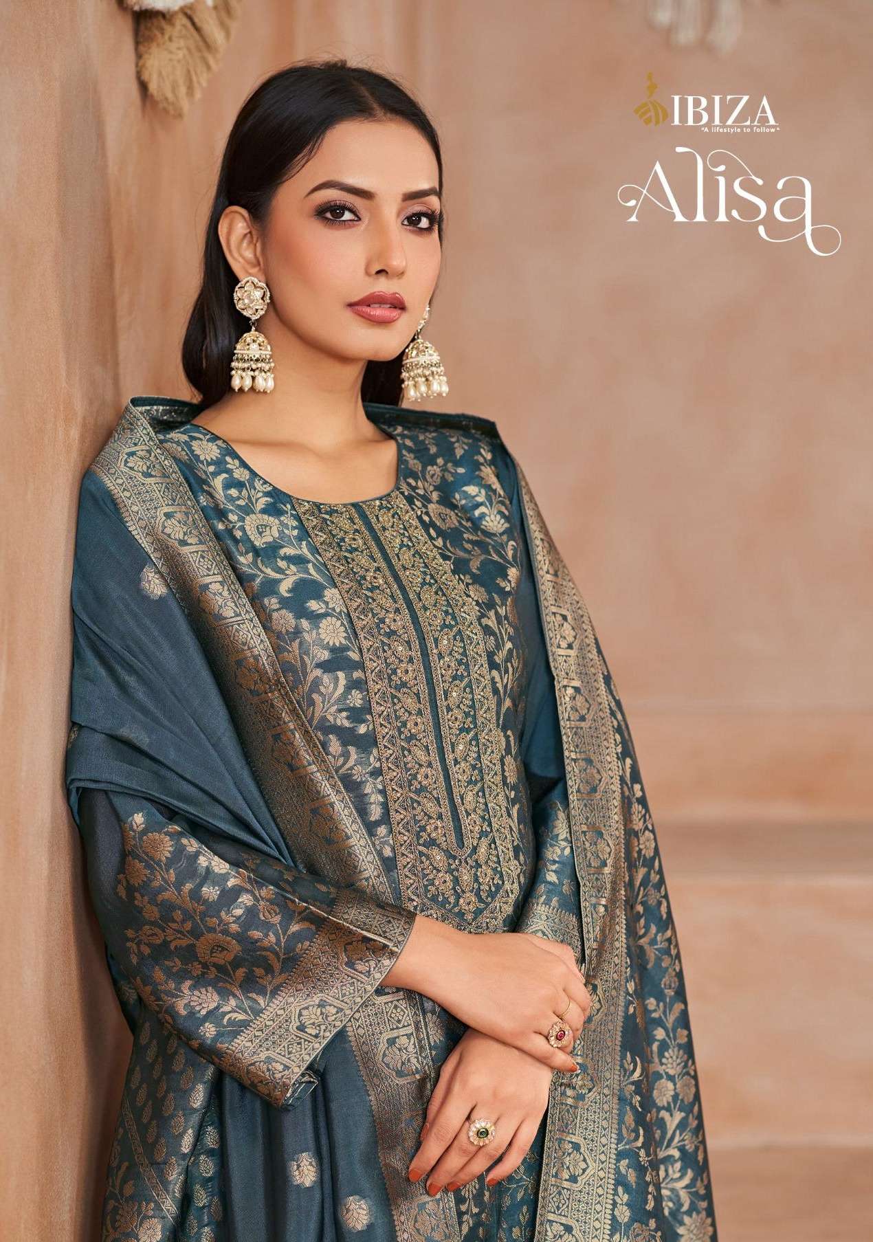 ALISA by IBIZA LIFESTYLE PURE BANGLORY SILK suit collection manufacturer surat 