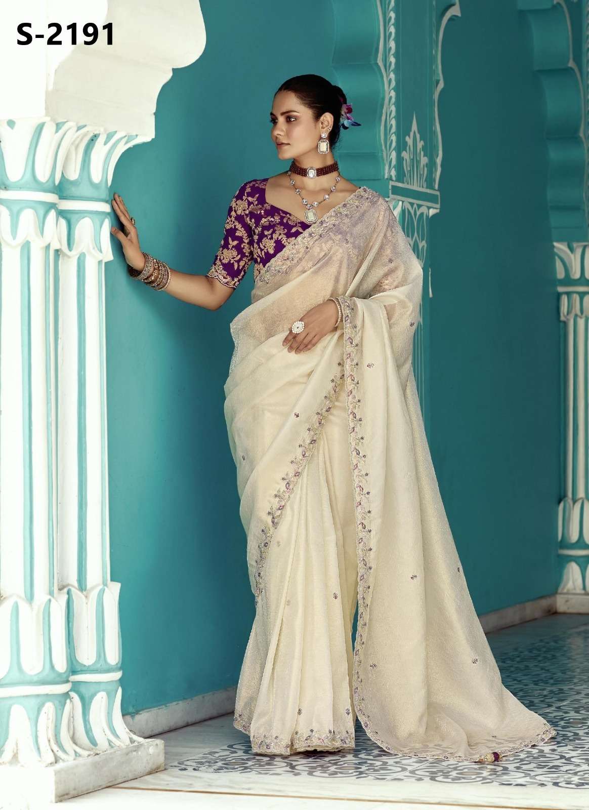 Amber by Kimora  Fancy saree collection manufacturer surat 