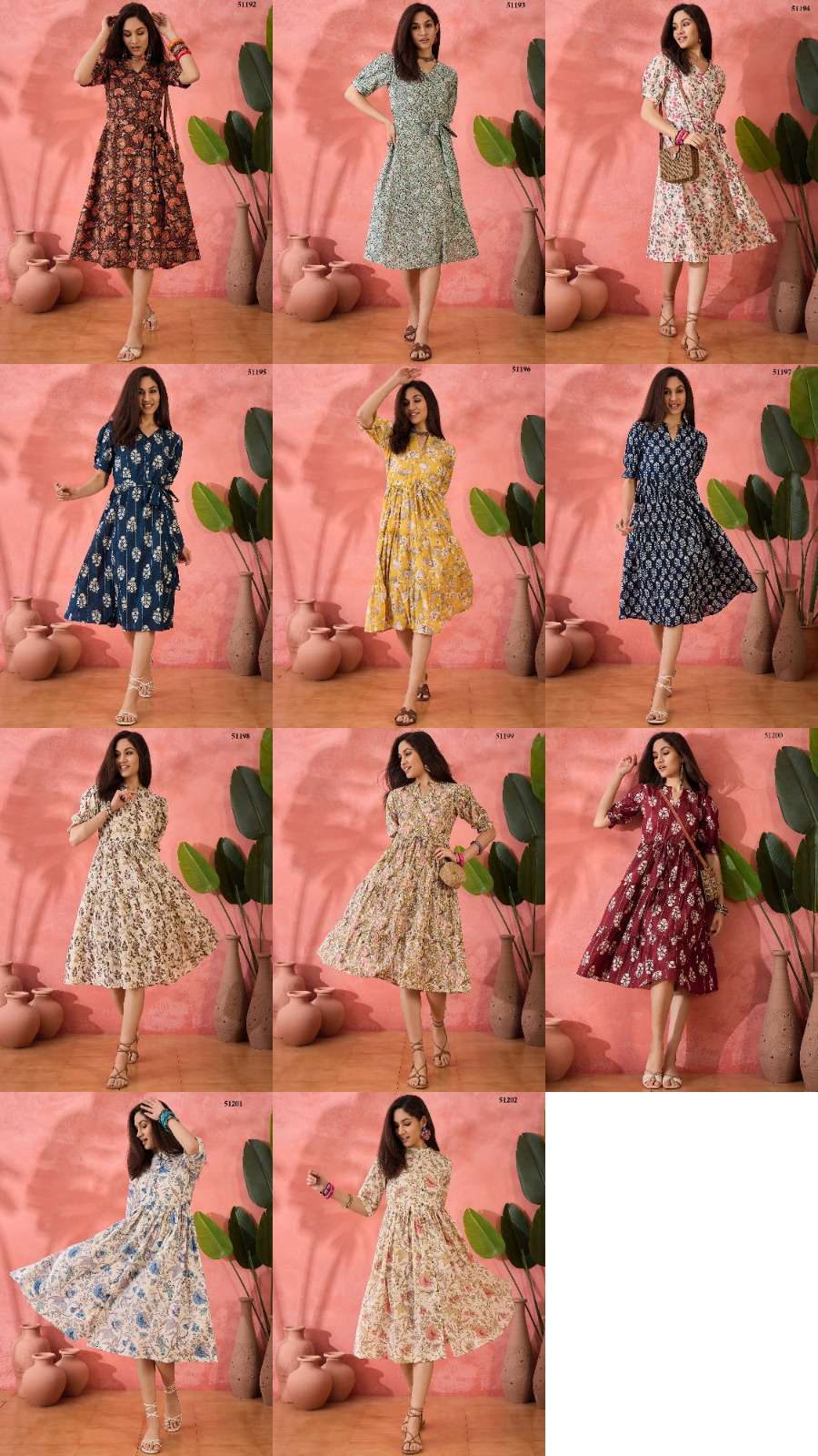 Anaya Pure Cotton  Flower Printed kurti collection manufacturer surat 