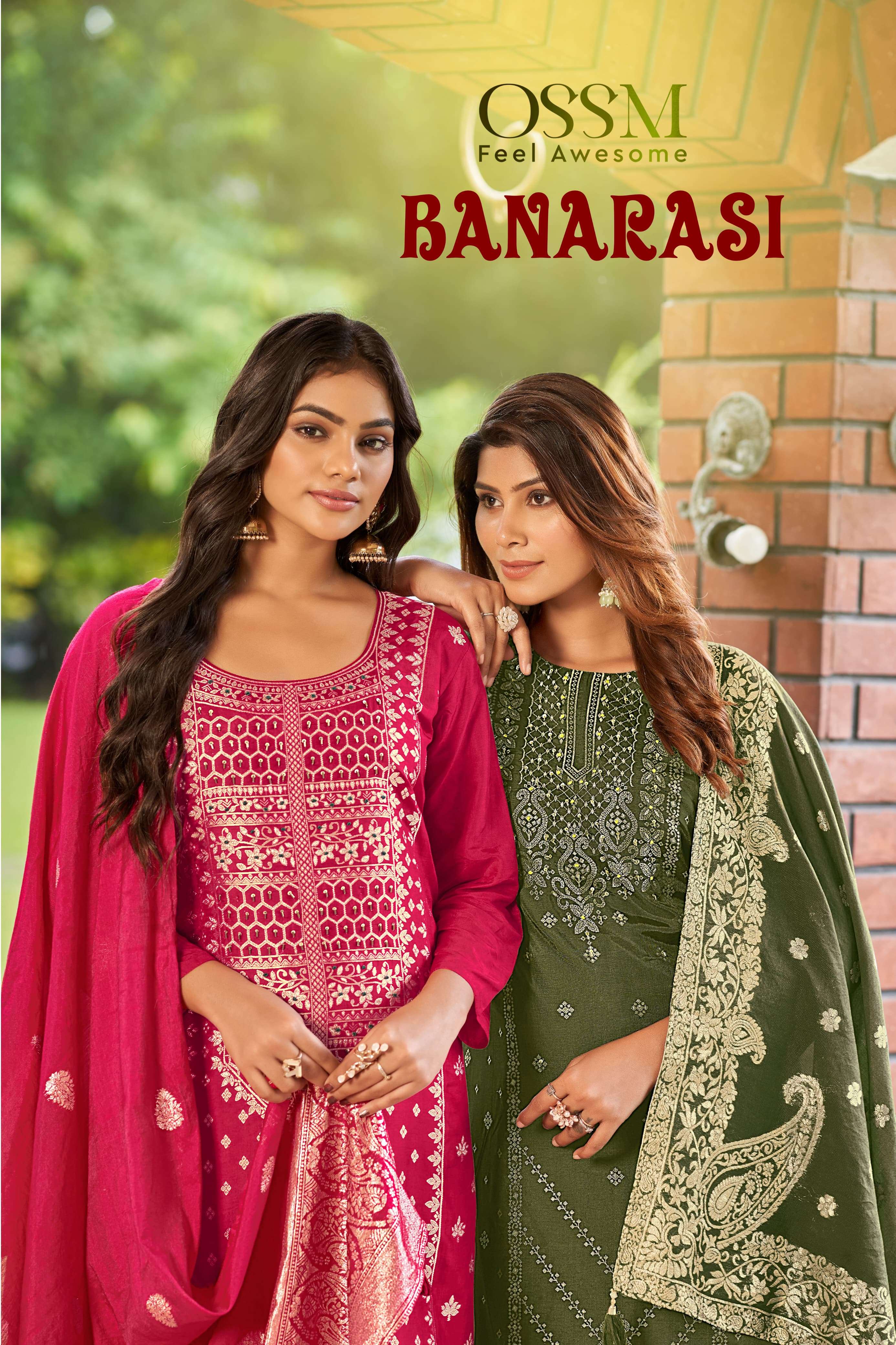 BANARASI by OSSM  Dola silk suit collection manufacturer surat