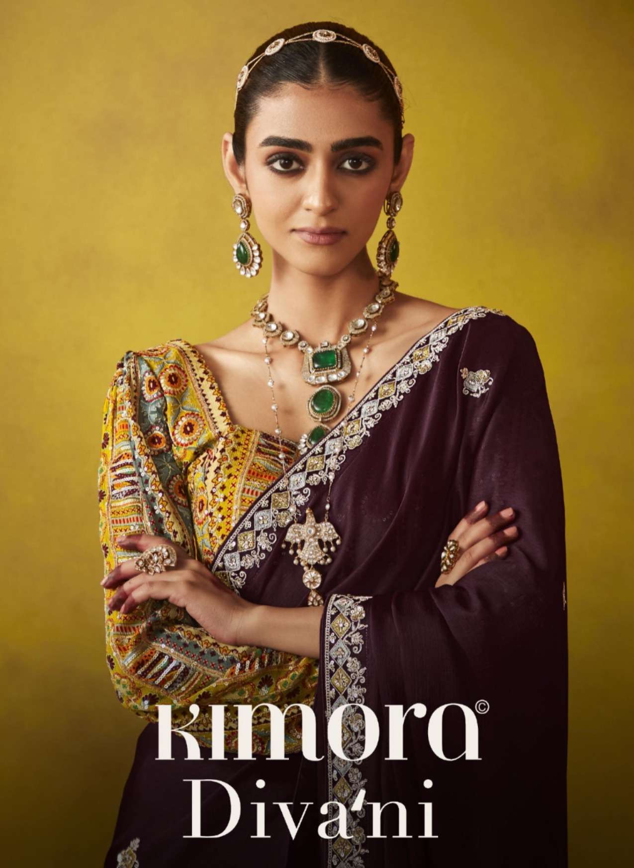 Divani Series 2151 To 2161 by Kimora tissue saree collection manufacturer surat 