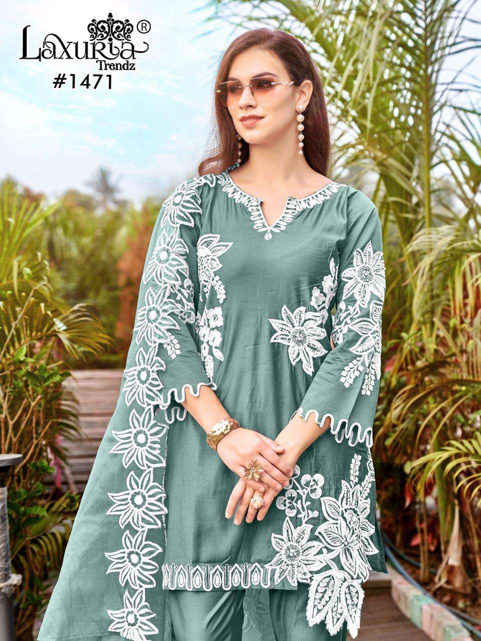 DNo1471 by laxuria trendz suit collection manufacturer surat 