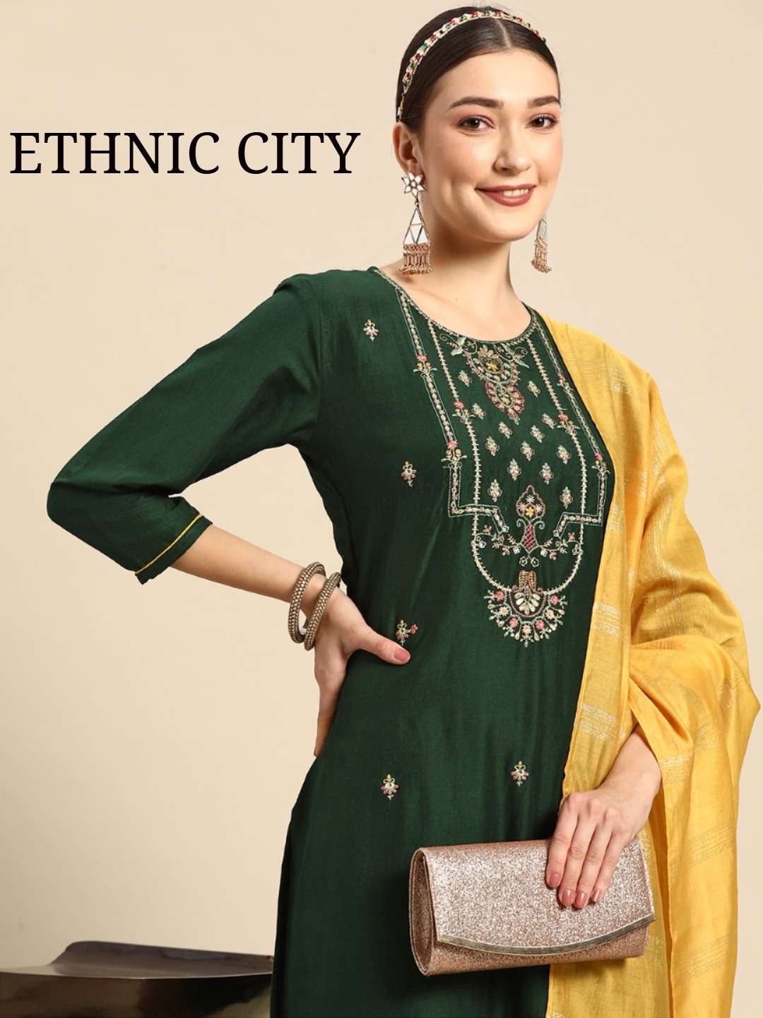 Ethnic City Chinon kurti collection manufacturer surat 