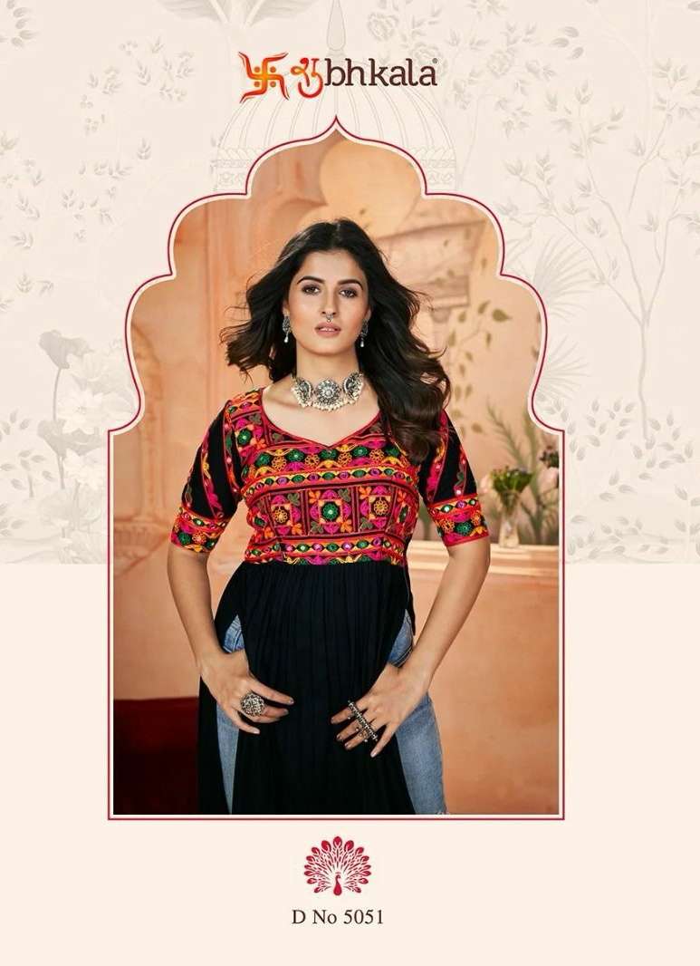 FLORY VOL 49 by shubhkala Rayon kurti collection manufacturer surat 