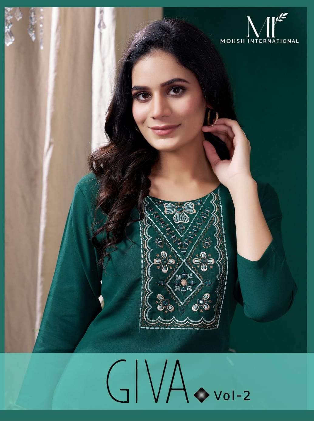 Giva Vol 2 by Moksh International Cotton kurti collection manufacturer surat