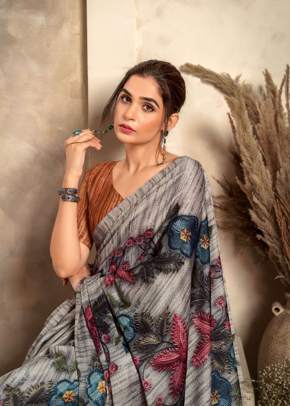 Jasmine by RajPath Crepe silk saree collection manufacturer surat 