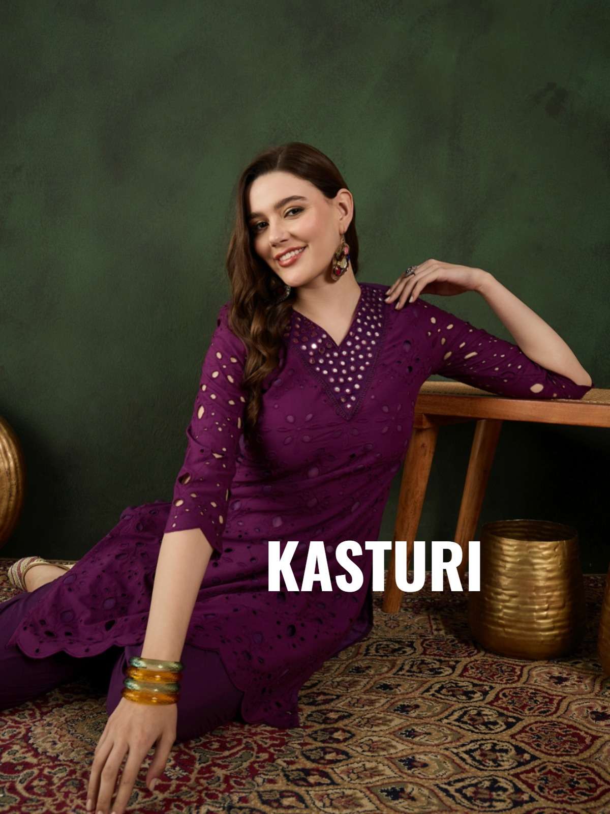 Kasturi cotton kurti collection manufacturer surat 