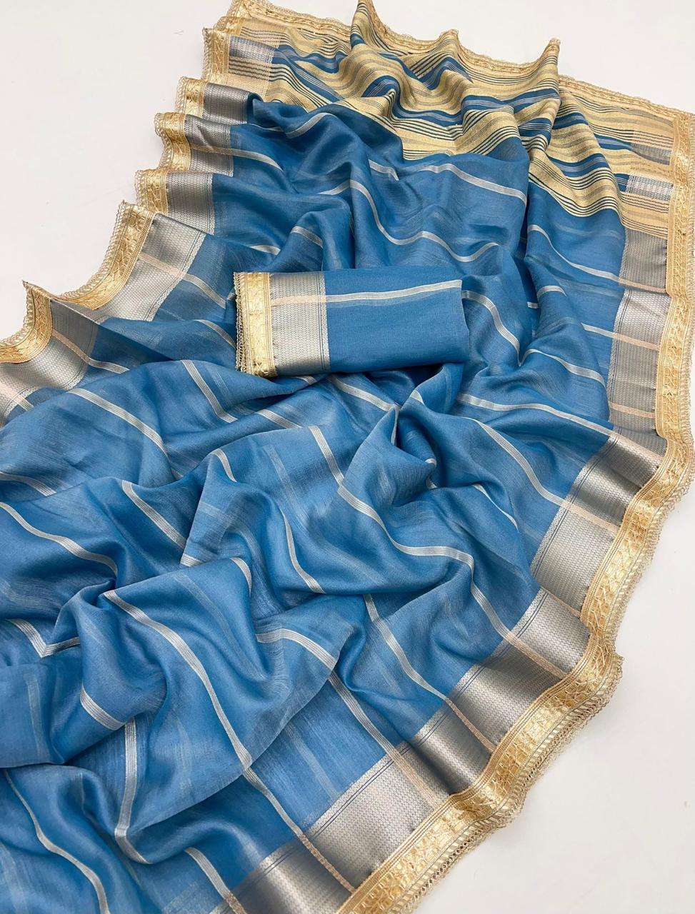 Khadi 2 Organza Silk saree collection manufacturer surat 